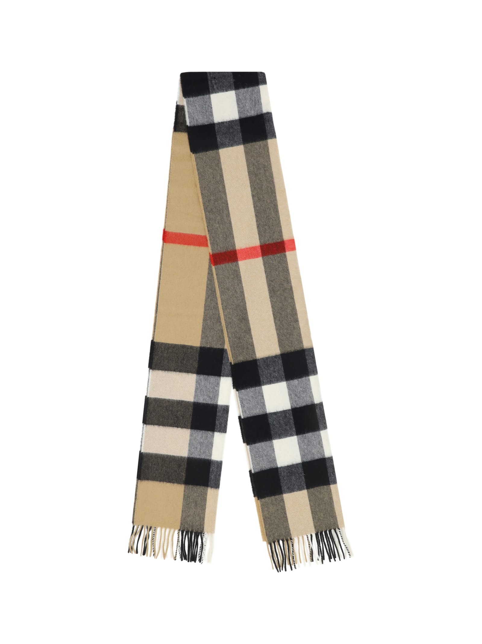 Shop Burberry Scarf In Beige