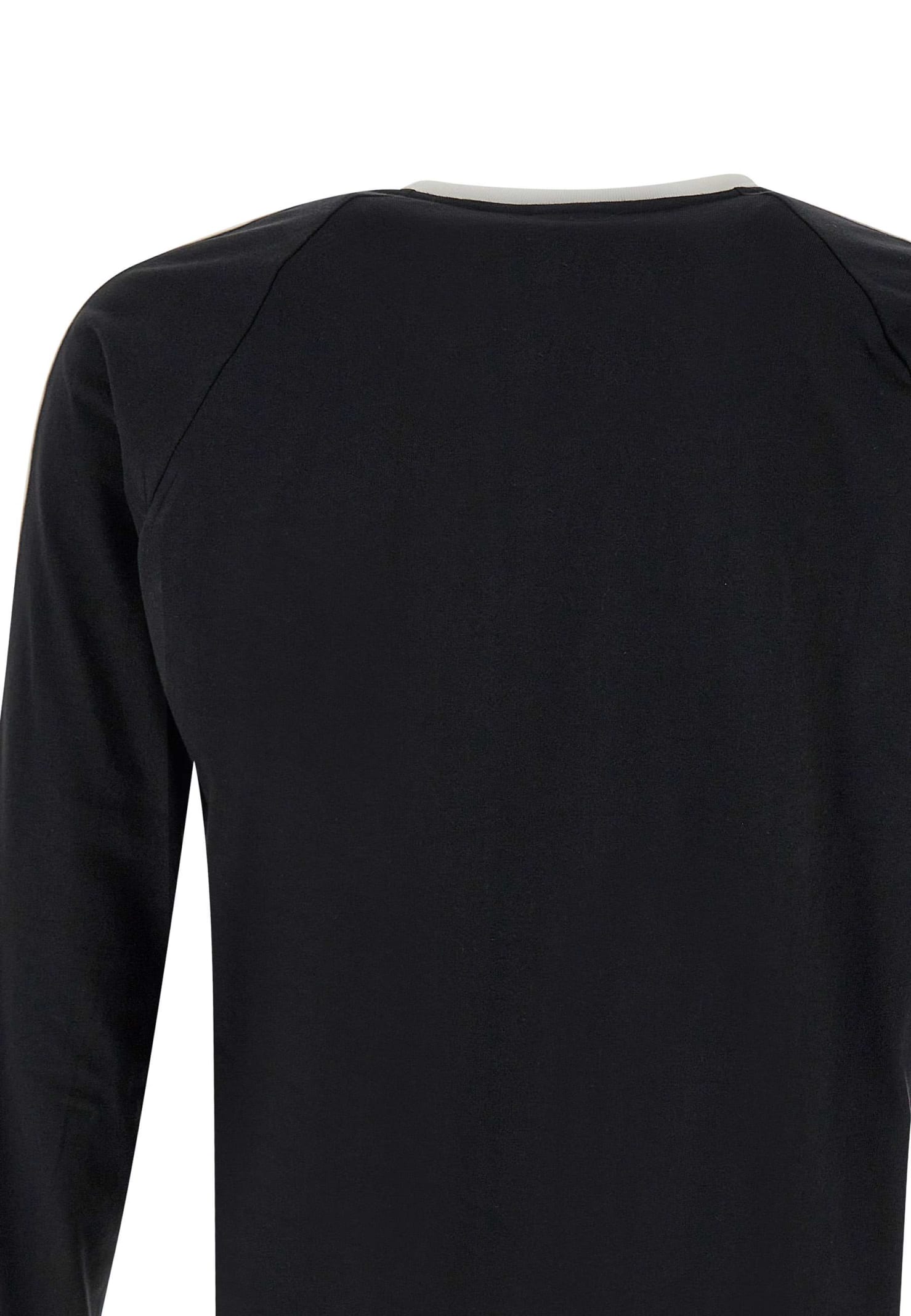 Shop Adidas Originals Flames Cotton Sweater In Black