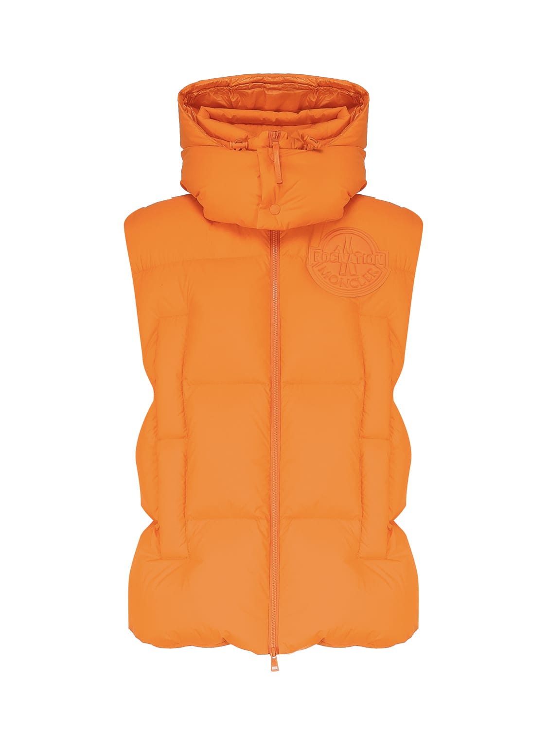 Shop Moncler Genius Apus Padded Vest In Orange