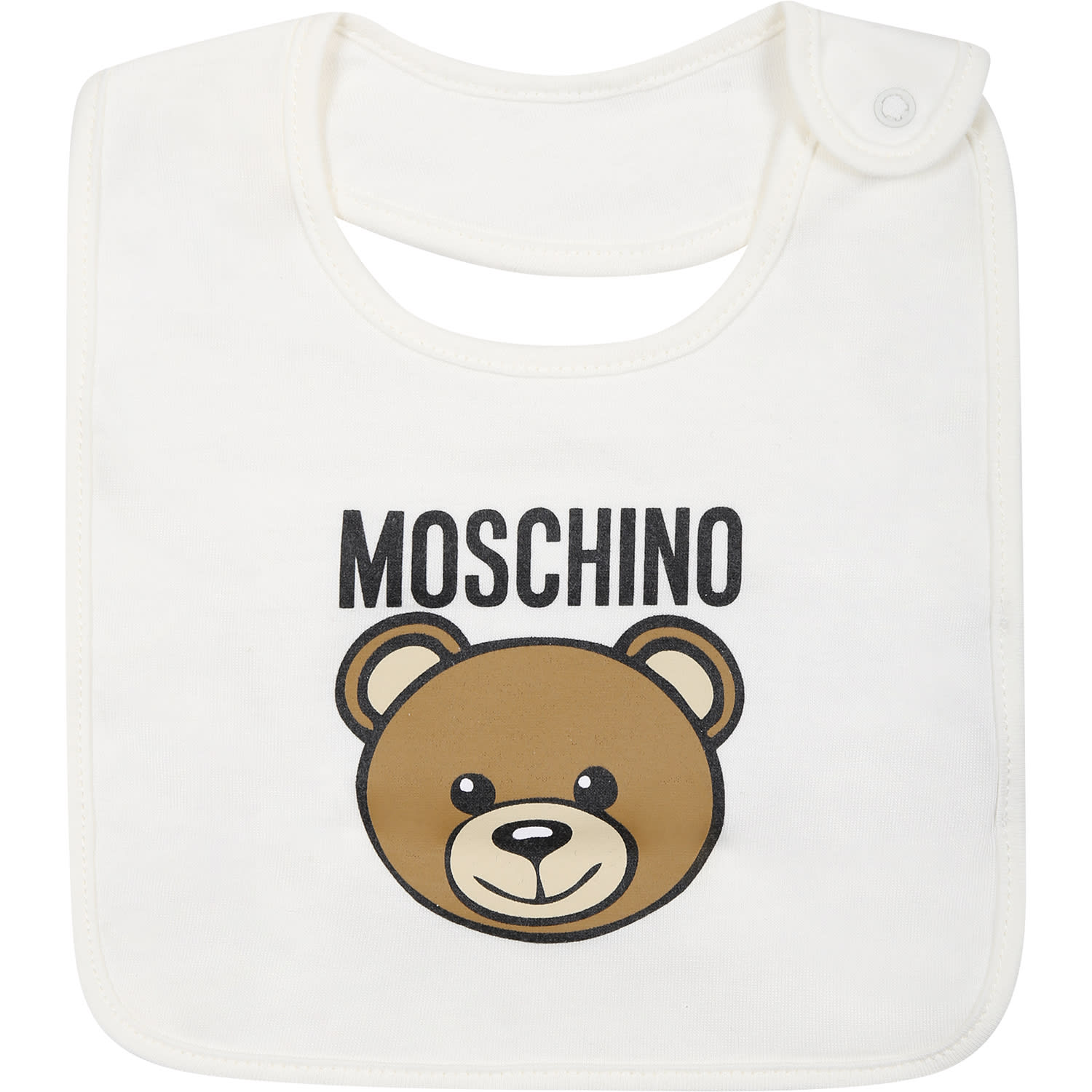 Shop Moschino White Set For Babies With Teddy Bear