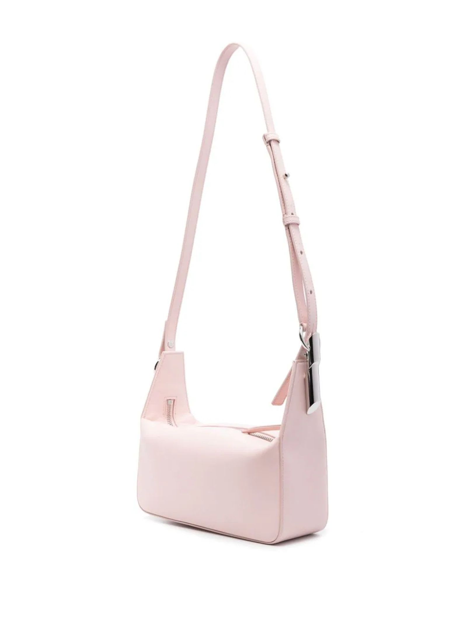 Shop Lanvin Light Pink Tasche Leather Shoulder Bag