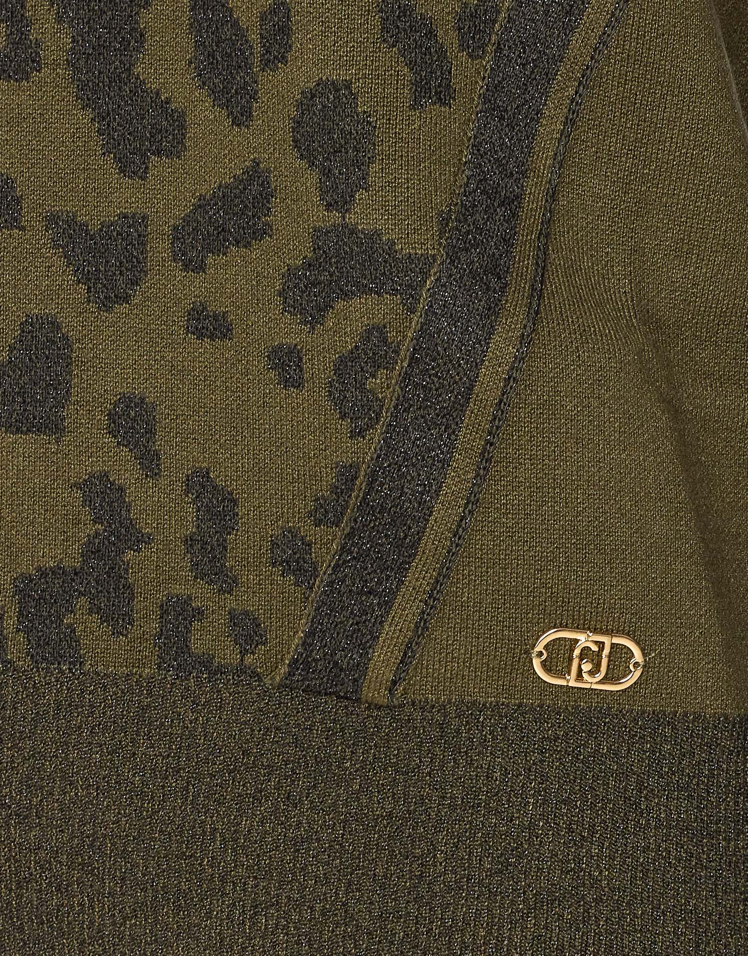 Liu •jo Leopard-print Zipped-front Sweatshirt In Animal Print