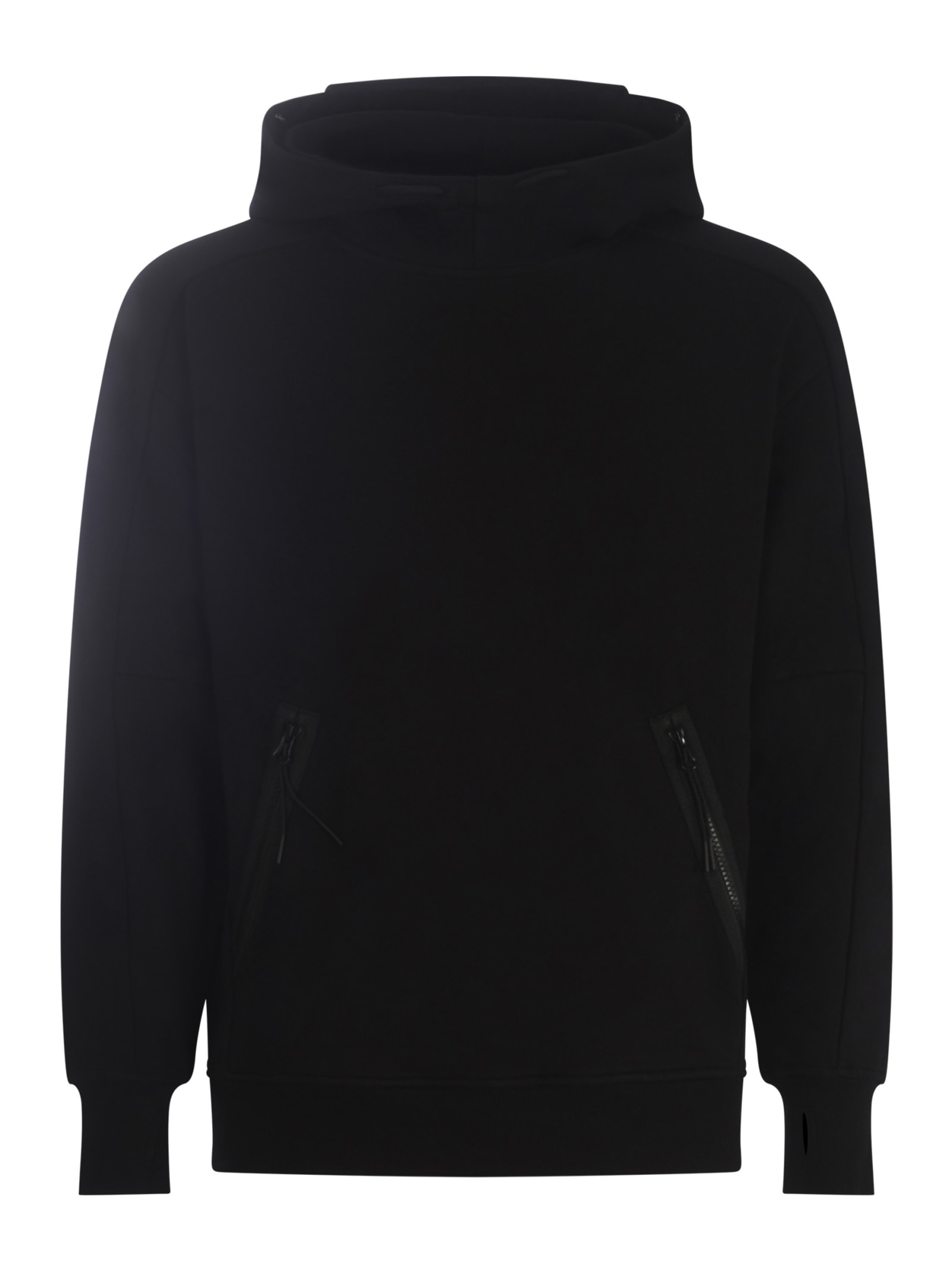 C.p. Company Hoodie  In Cotton In Black