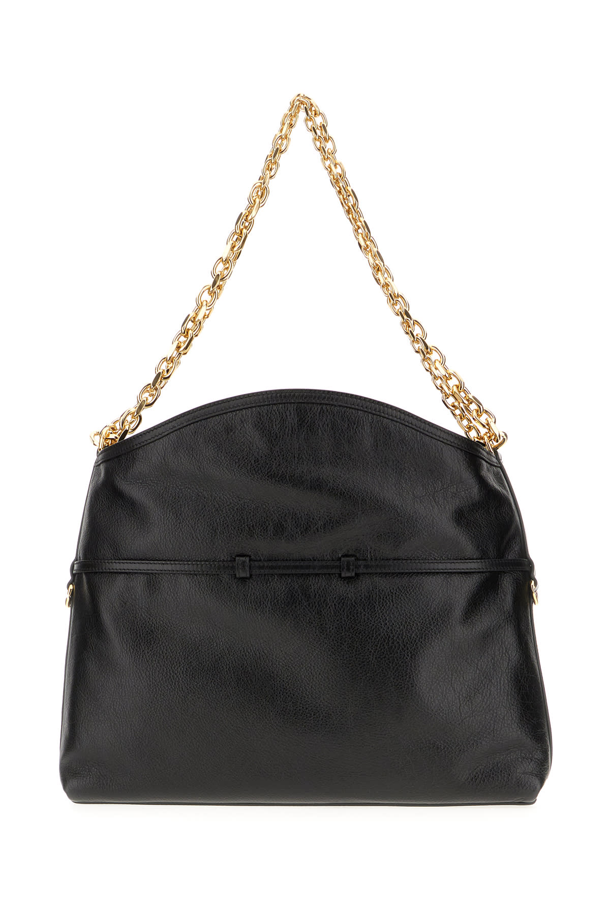 Shop Givenchy Black Leather Voyou Chain Shoulder Bag