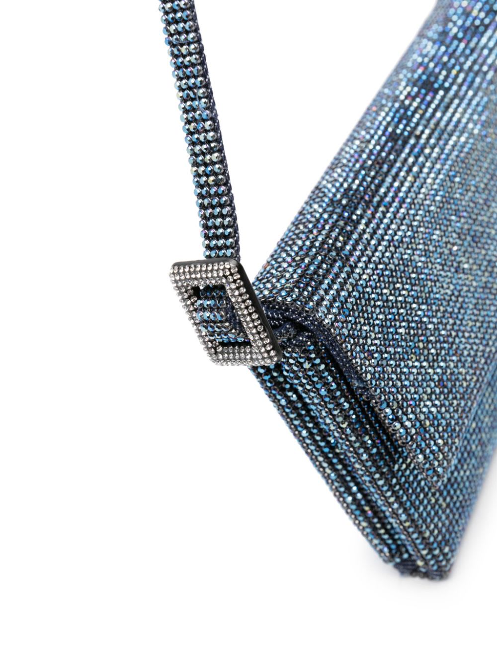 Benedetta Bruzziches Crystal-embellished Clutch Bag With Adjustable Strap In Multi