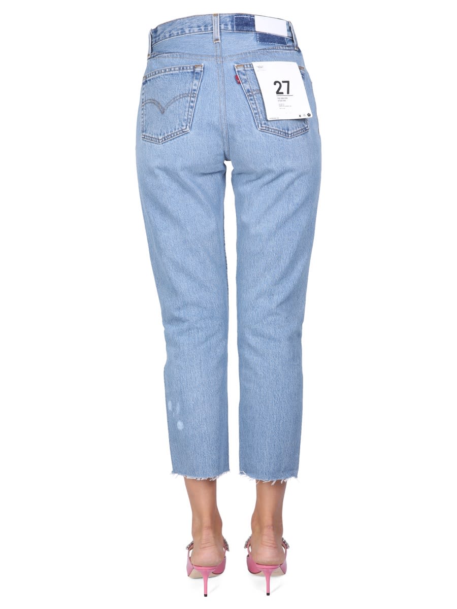 Shop Re/done Five Pocket Jeans In Denim
