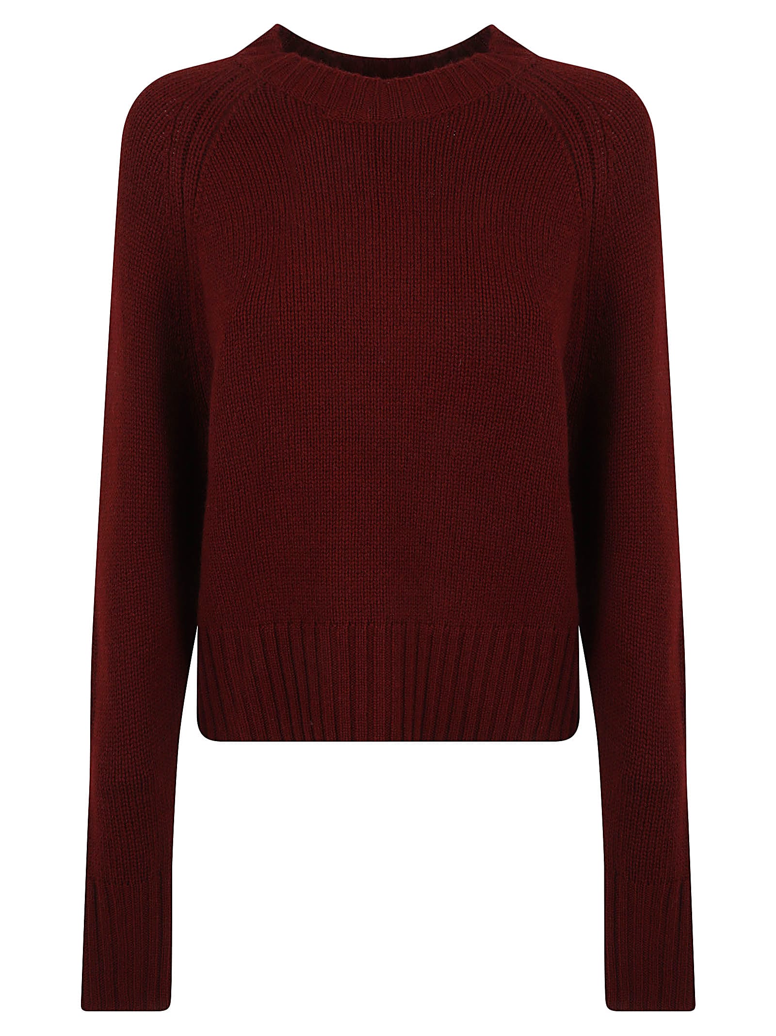 Shop Allude Round Neck Jumper In Valentine