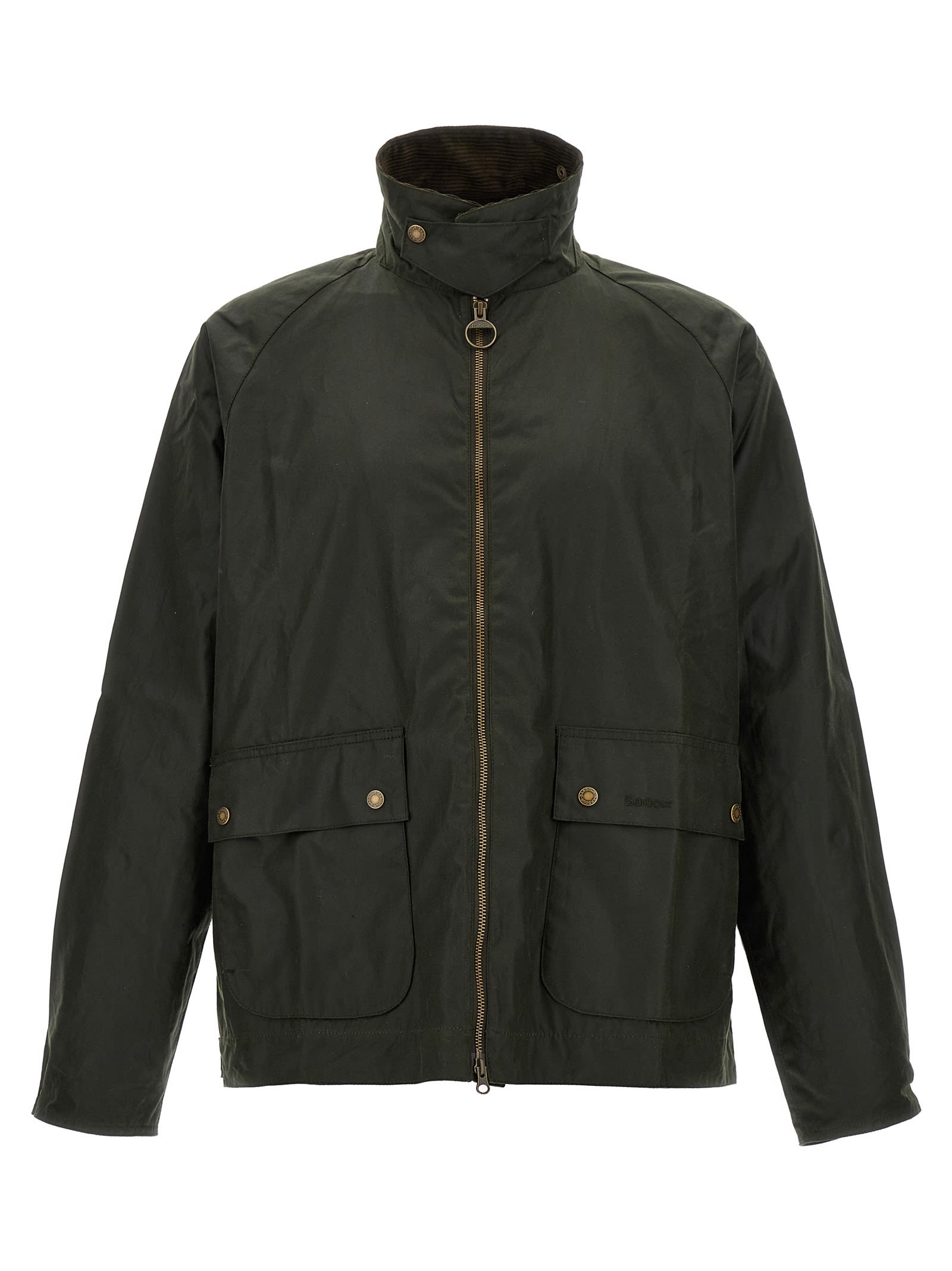 Shop Barbour Short Bedale Jacket In Green