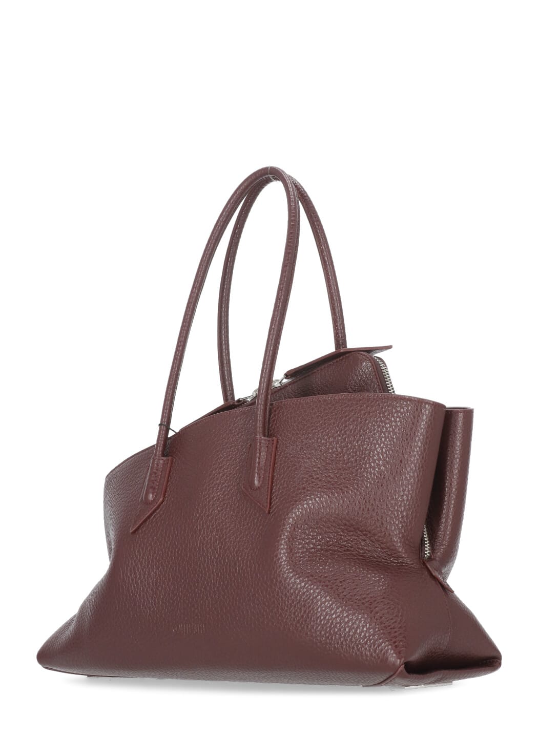 Attico Medium Walk In Grained Leather In Burgundy