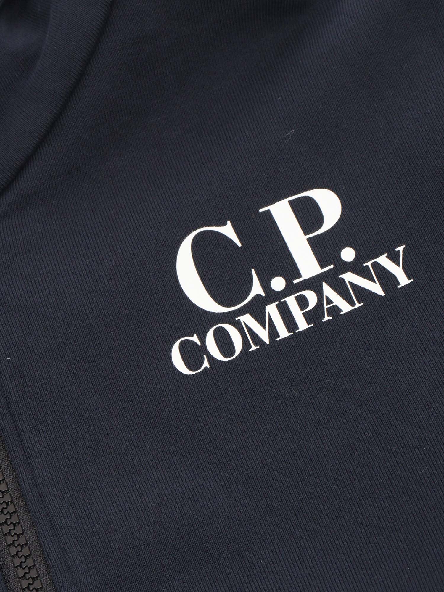 Shop C.p. Company Undersixteen Black Sweatshirt In Blue