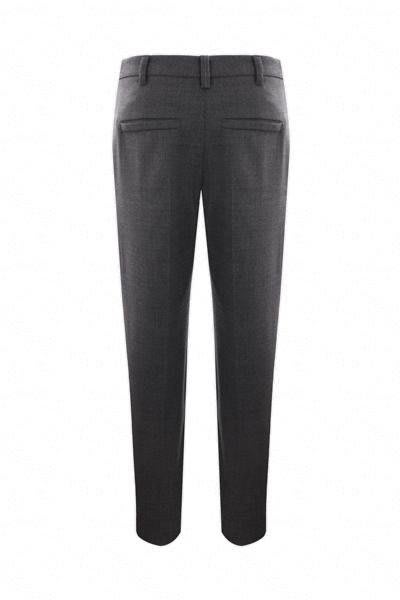 Shop Brunello Cucinelli Pressed Crease Cropped Trousers In Grey