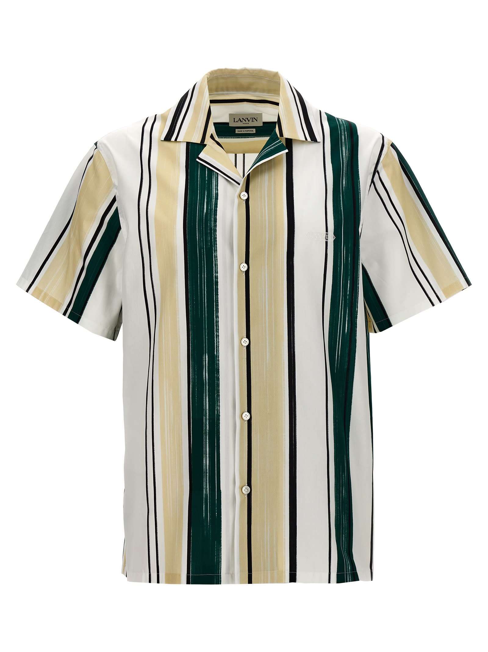 Shop Lanvin Bowling Shirt In Multicolor