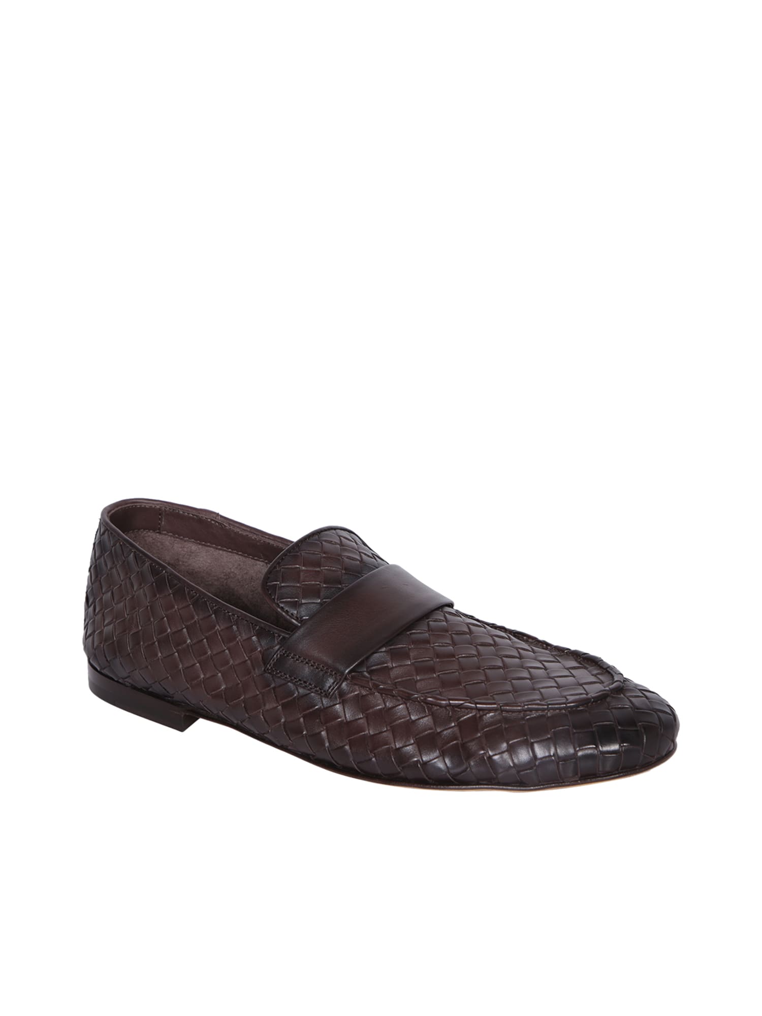 Shop Officine Creative Airto 011 Braided Brown Loafer