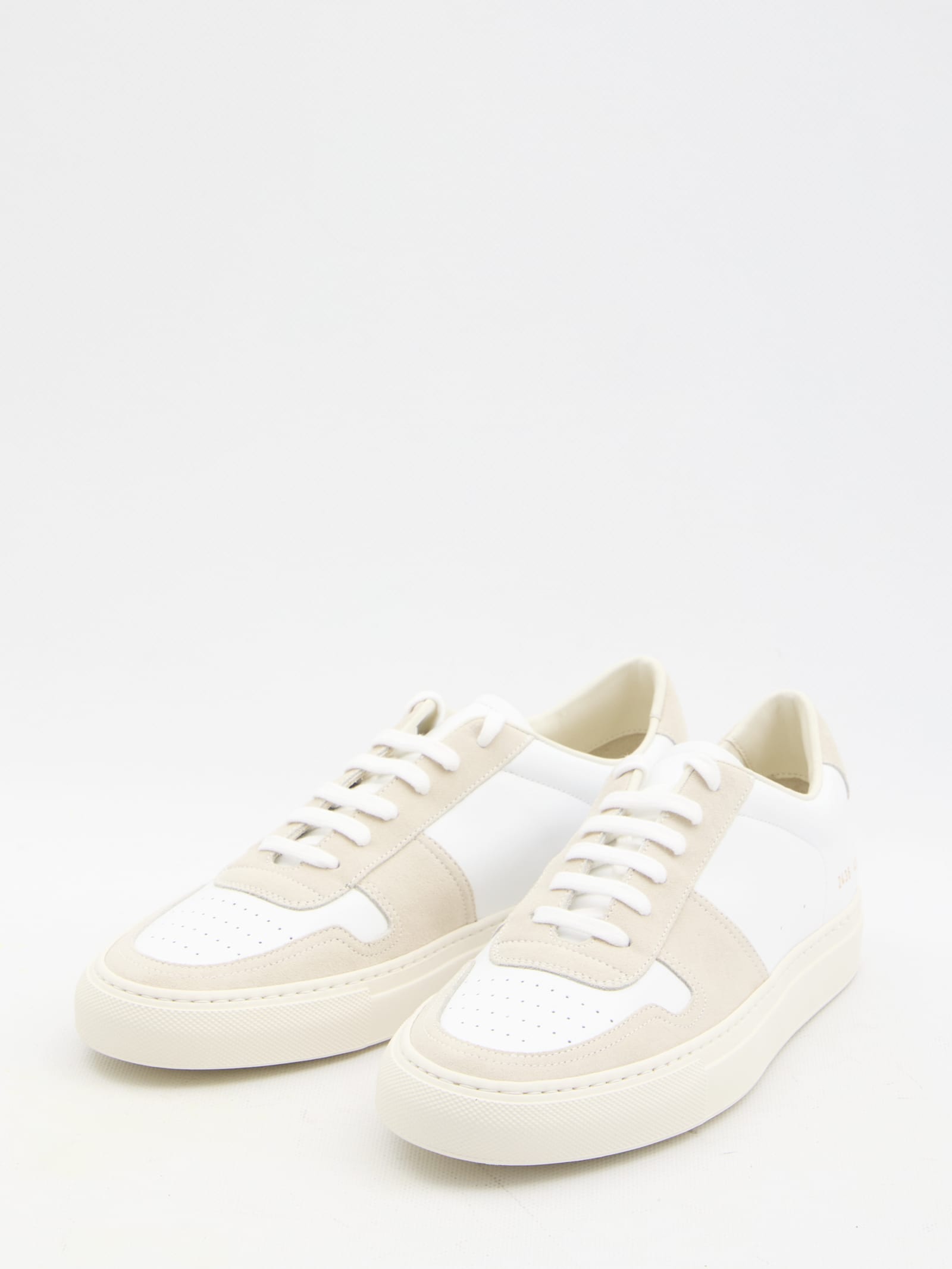 Shop Common Projects Bball Duo Sneakers In White