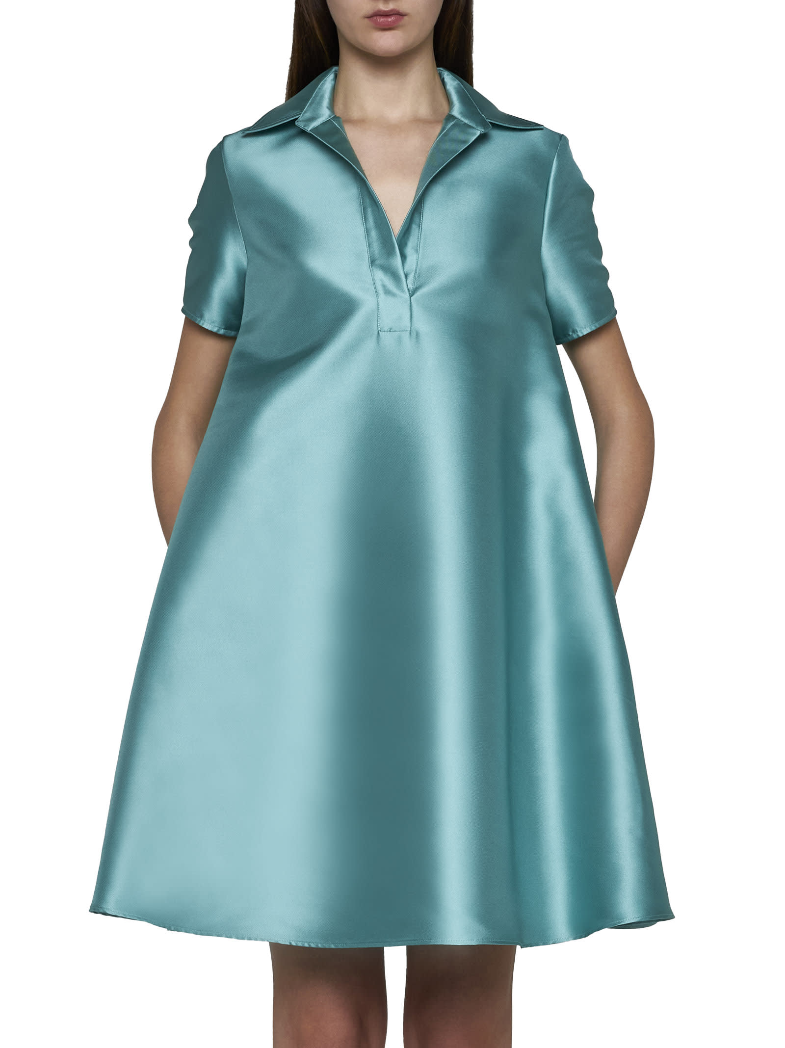 Shop Blanca Vita Dress In Acqua