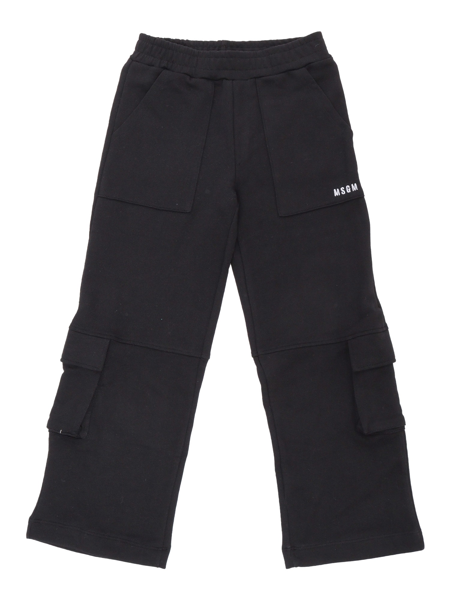 Shop Msgm Black Cargo Pants
