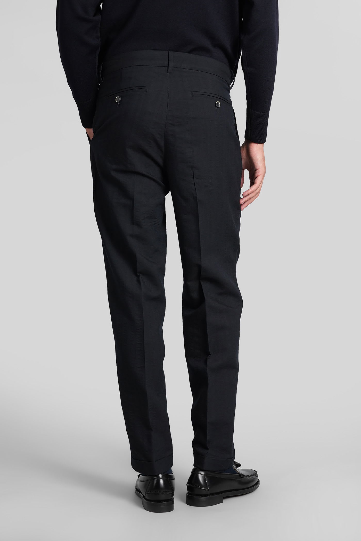 Barena Venezia Drapier Pants In Blue Viscose In Blue