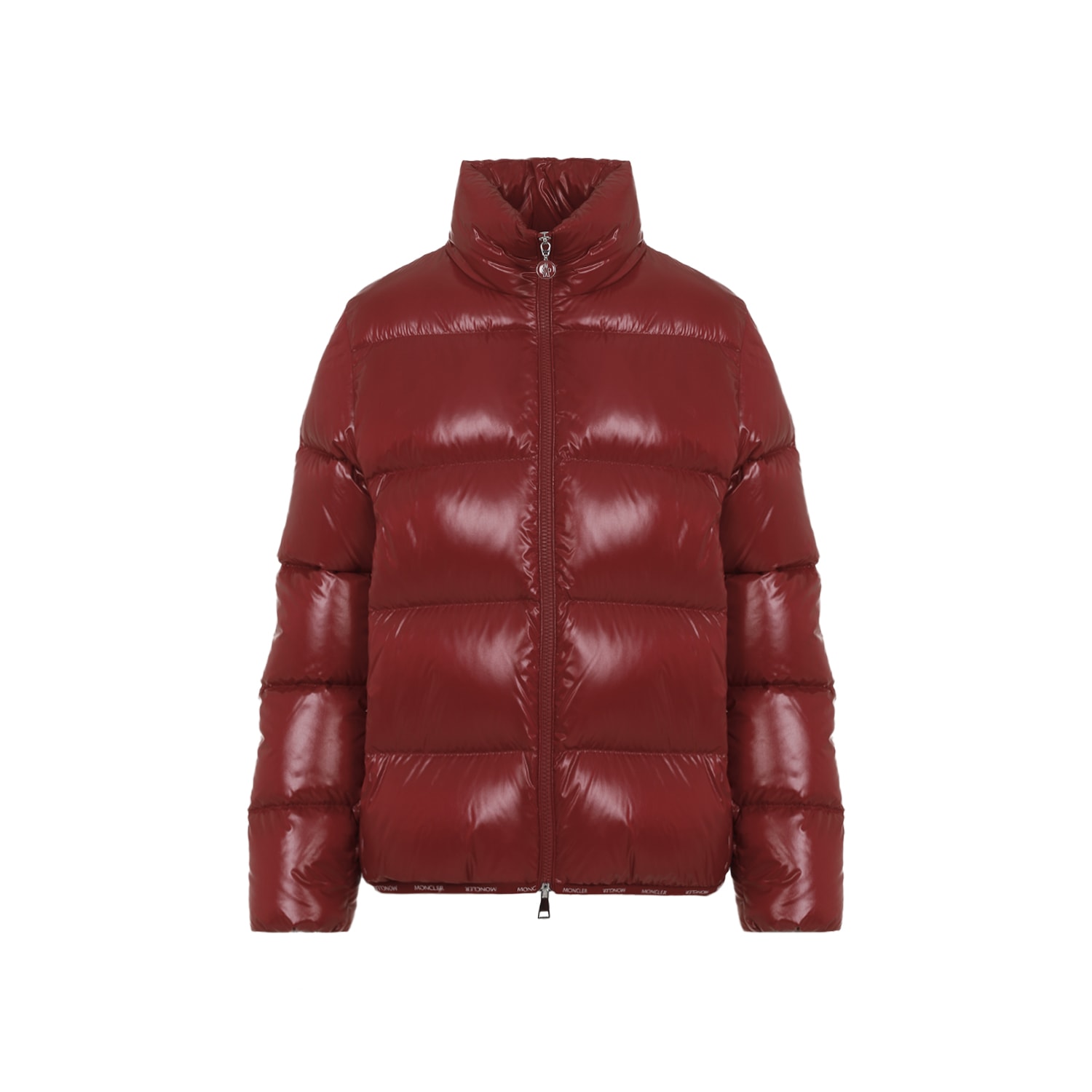 Shop Moncler Abbadia Jacket In Dark Red