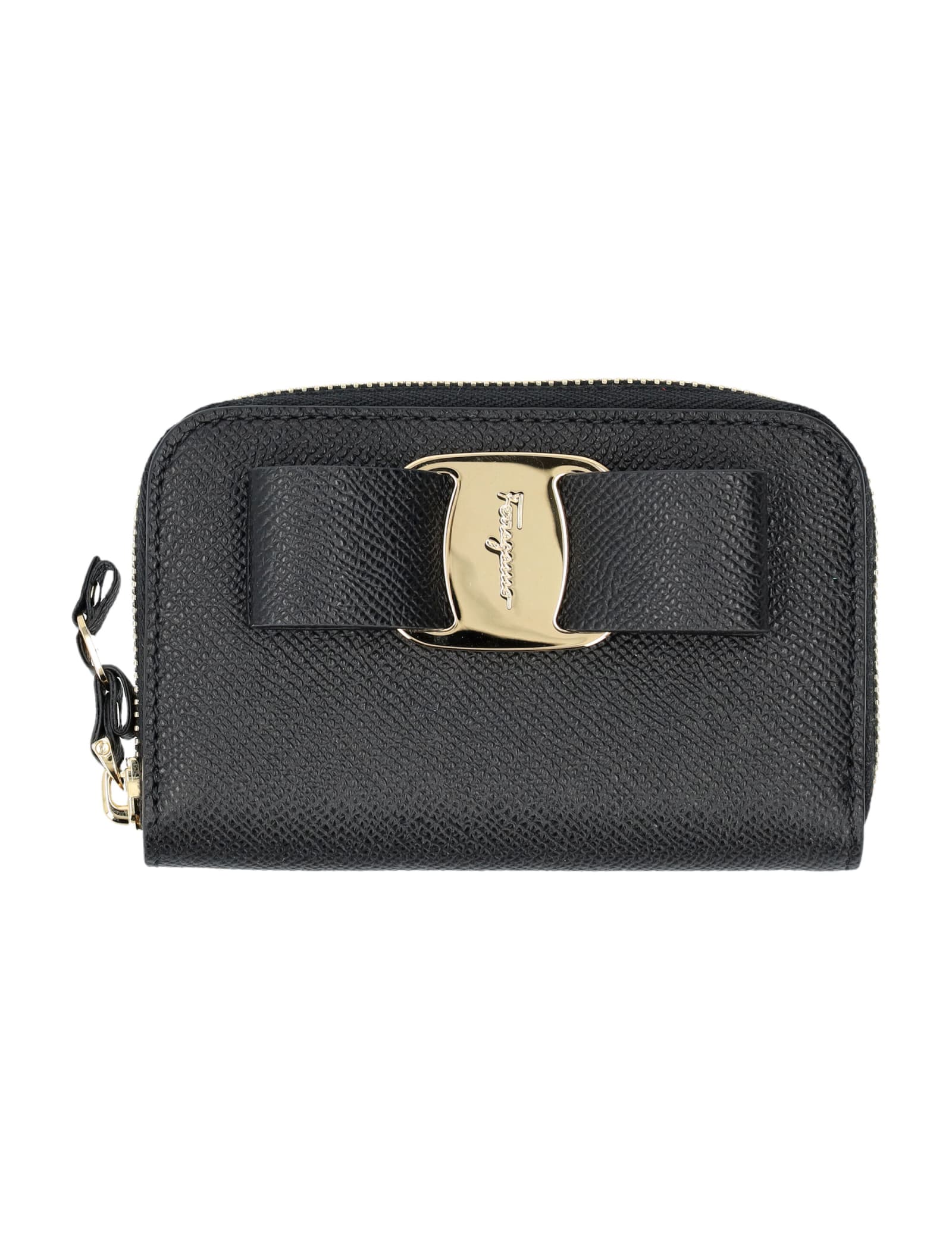 Black Zip Around Vara Bow Wallet – STYLISHTOP