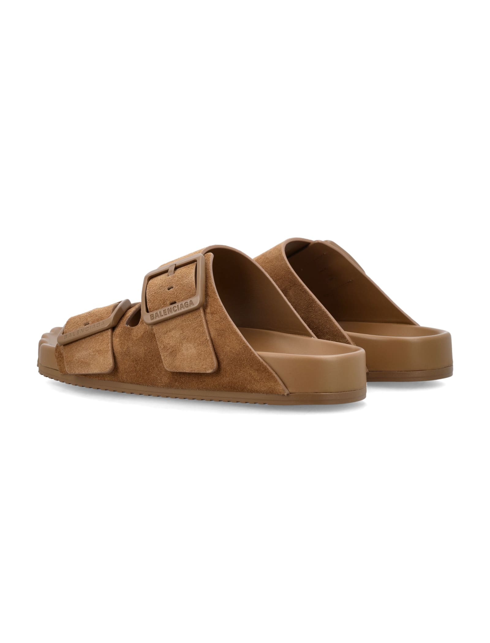 Balenciaga Sunday Birko Sandal In Beige Brown