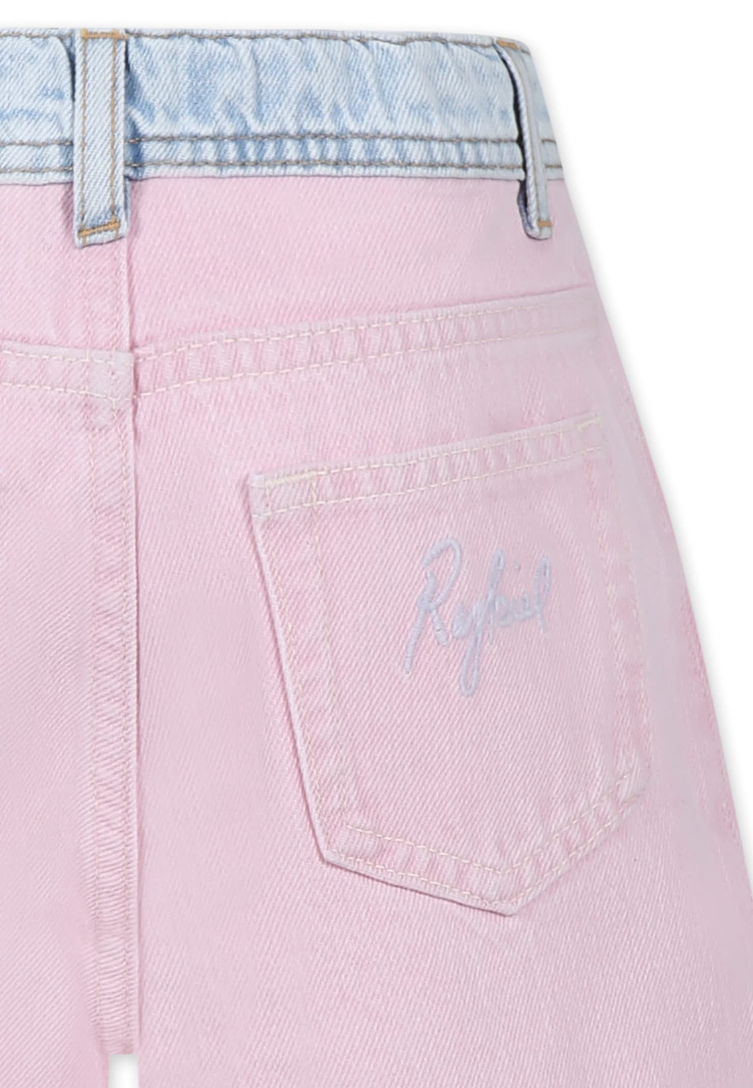 RYKIEL ENFANT PINK SHORTS FOR GIRL WITH LOGO