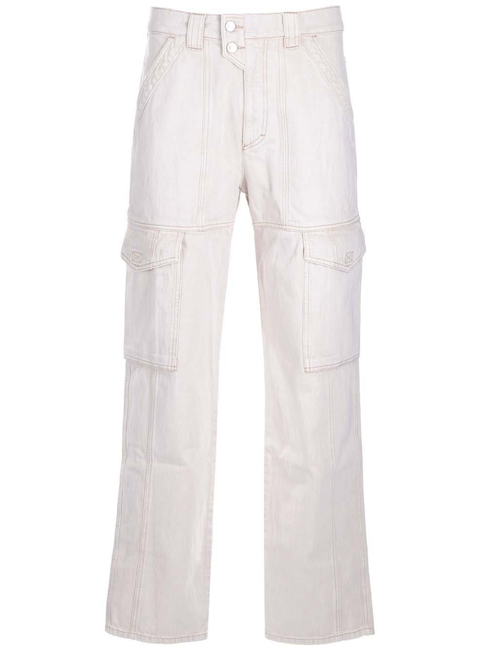 Isabel Marant Straight-leg Cargo Pants In Neutrals | ModeSens