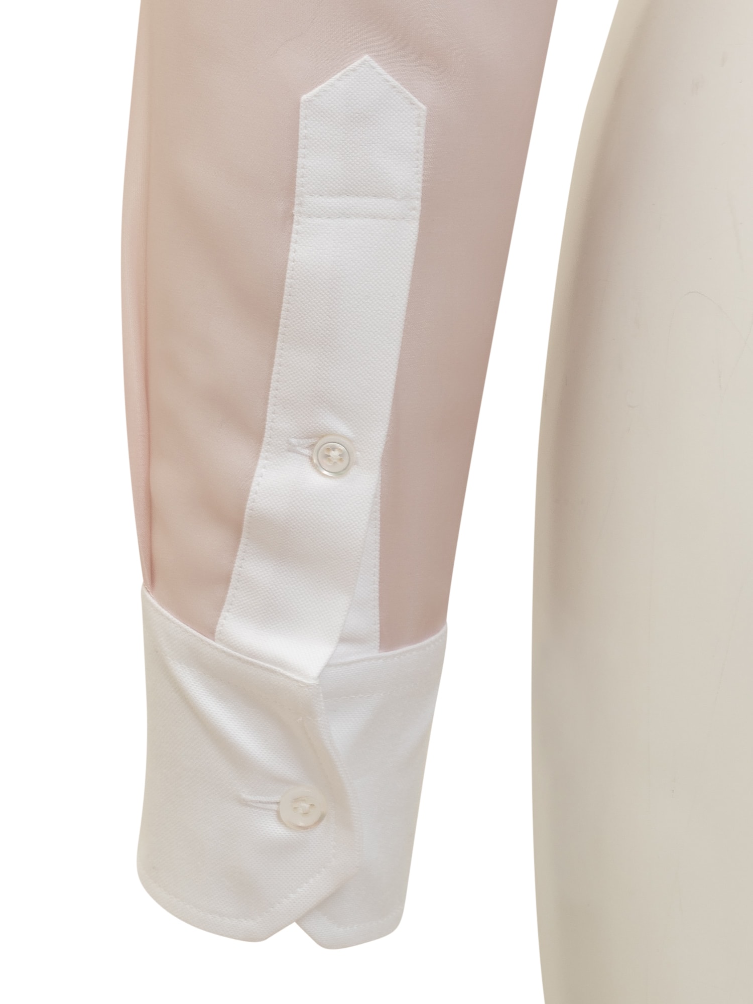 Shop Thom Browne Shirt With Patch In Lt Pink