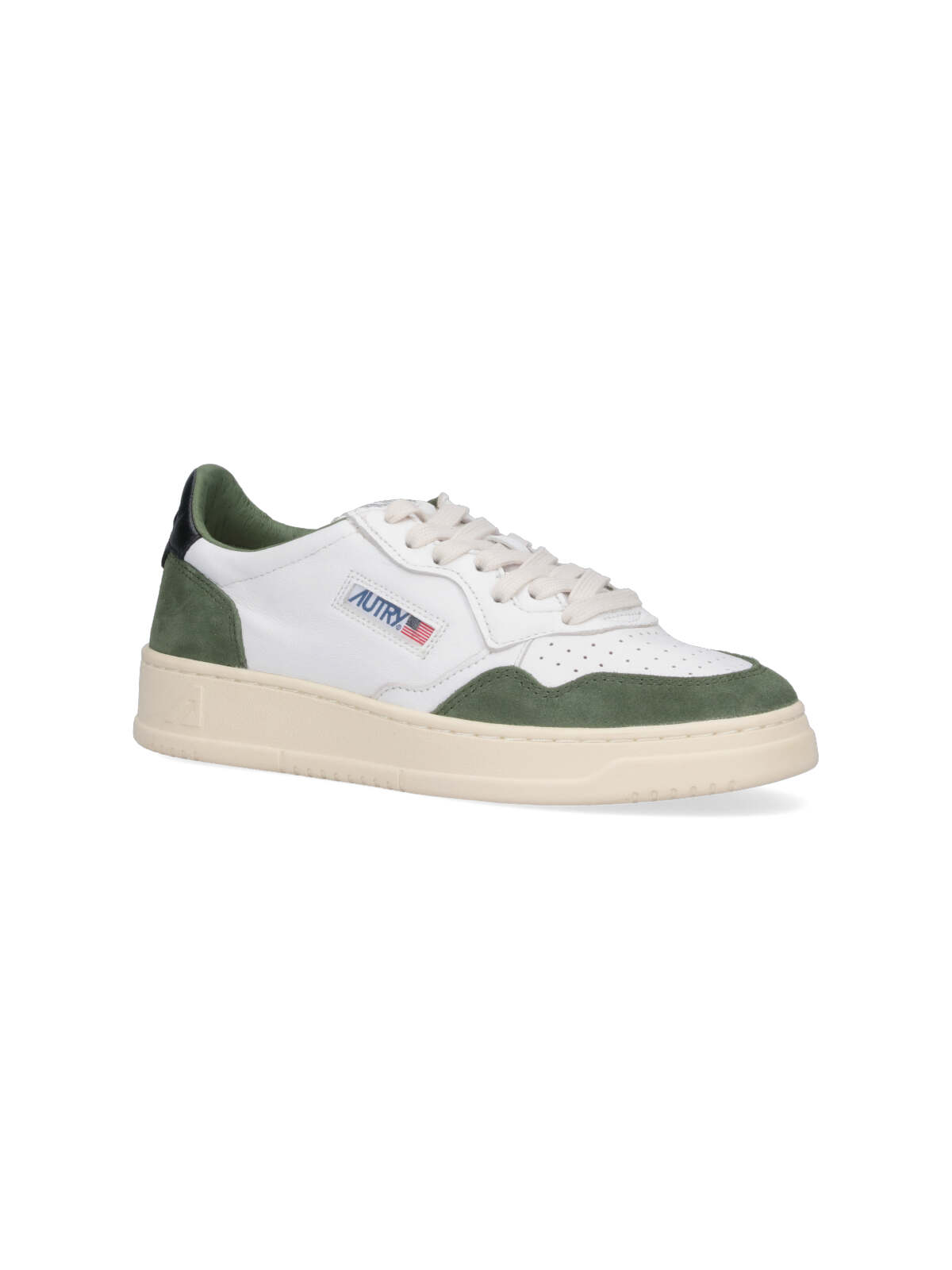 Shop Autry Medalist Low-top Sneakers In Militare+nero