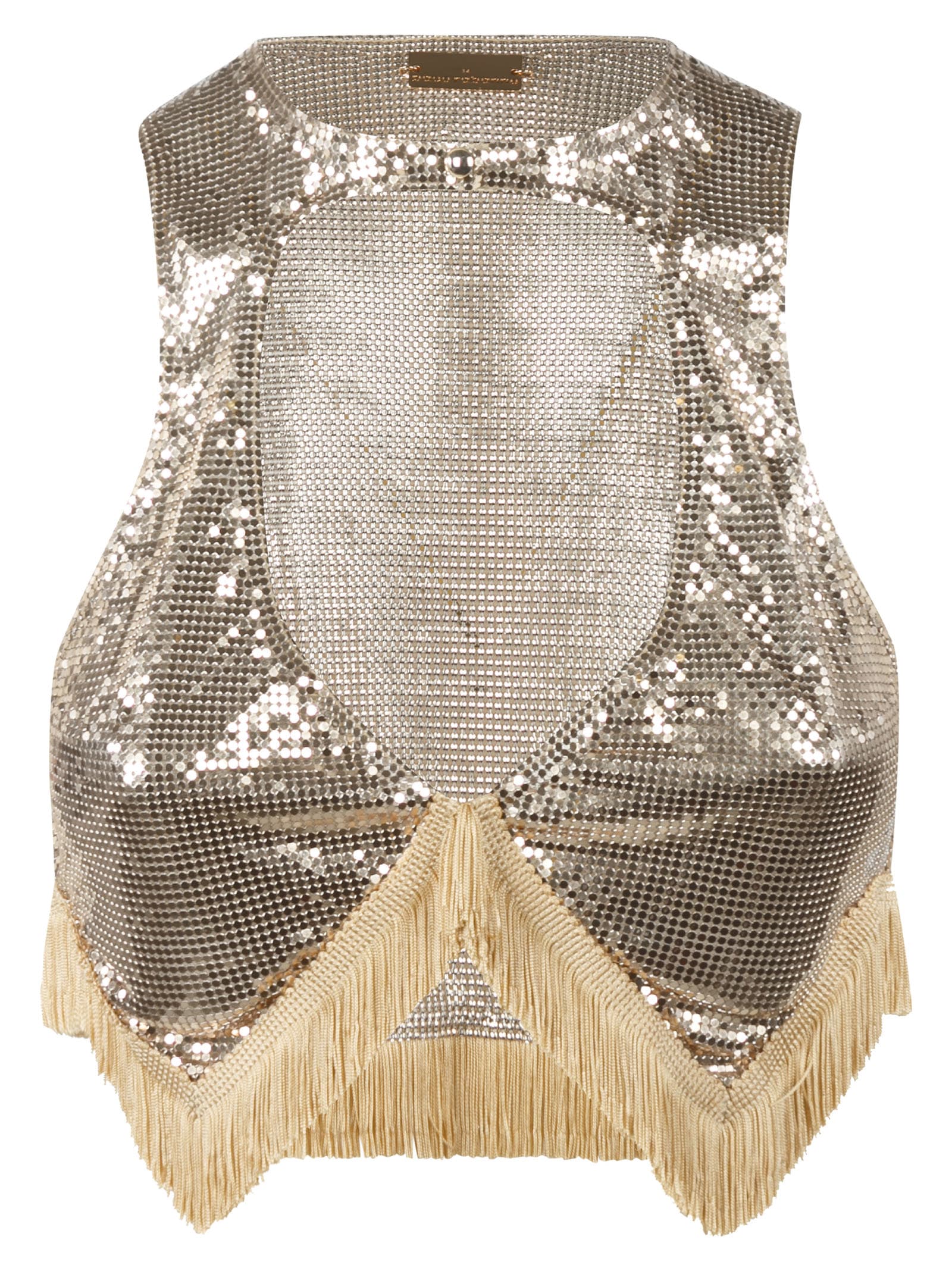RABANNE SEQUIN FRINGED TOP