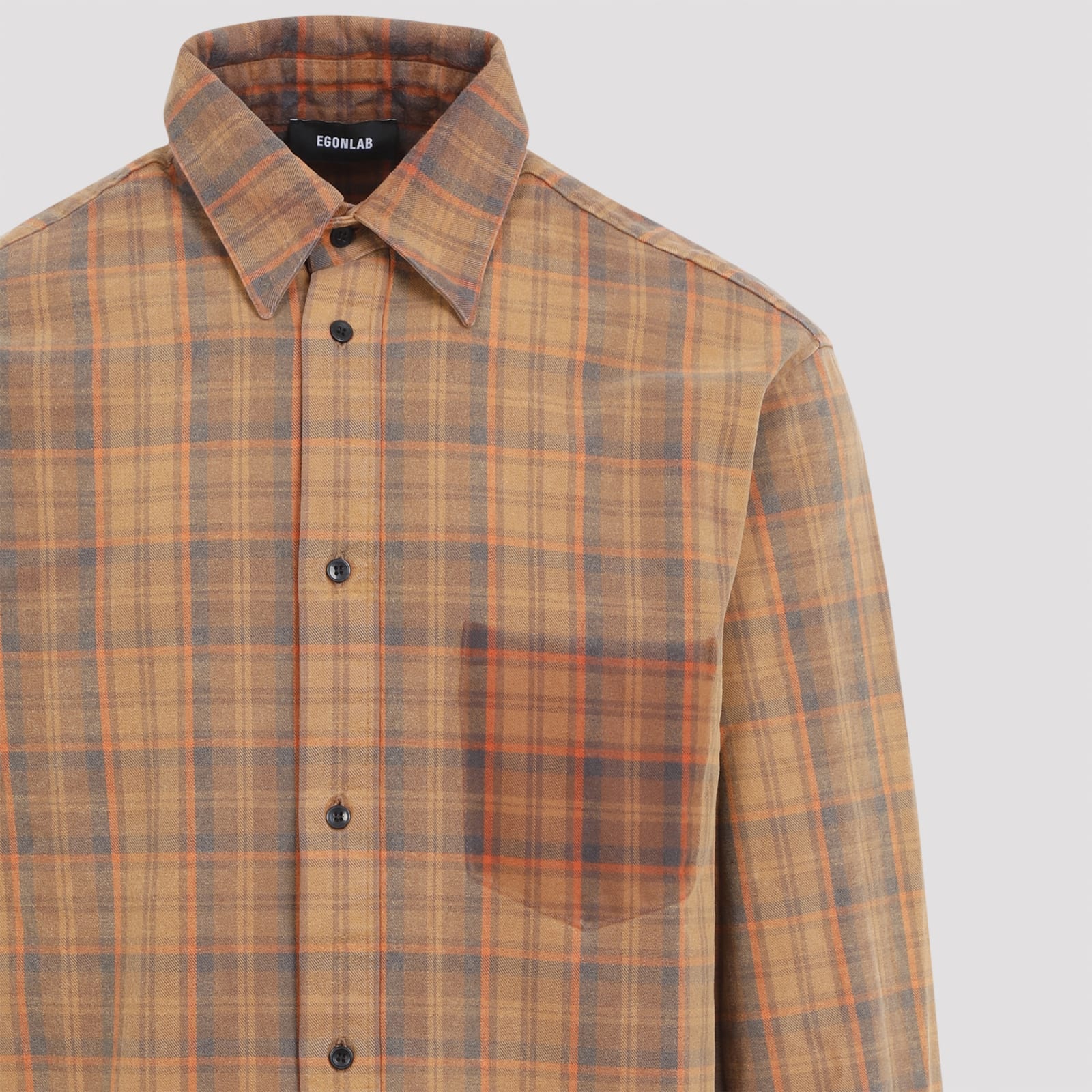 Shop Egonlab Over Shirt In Orange