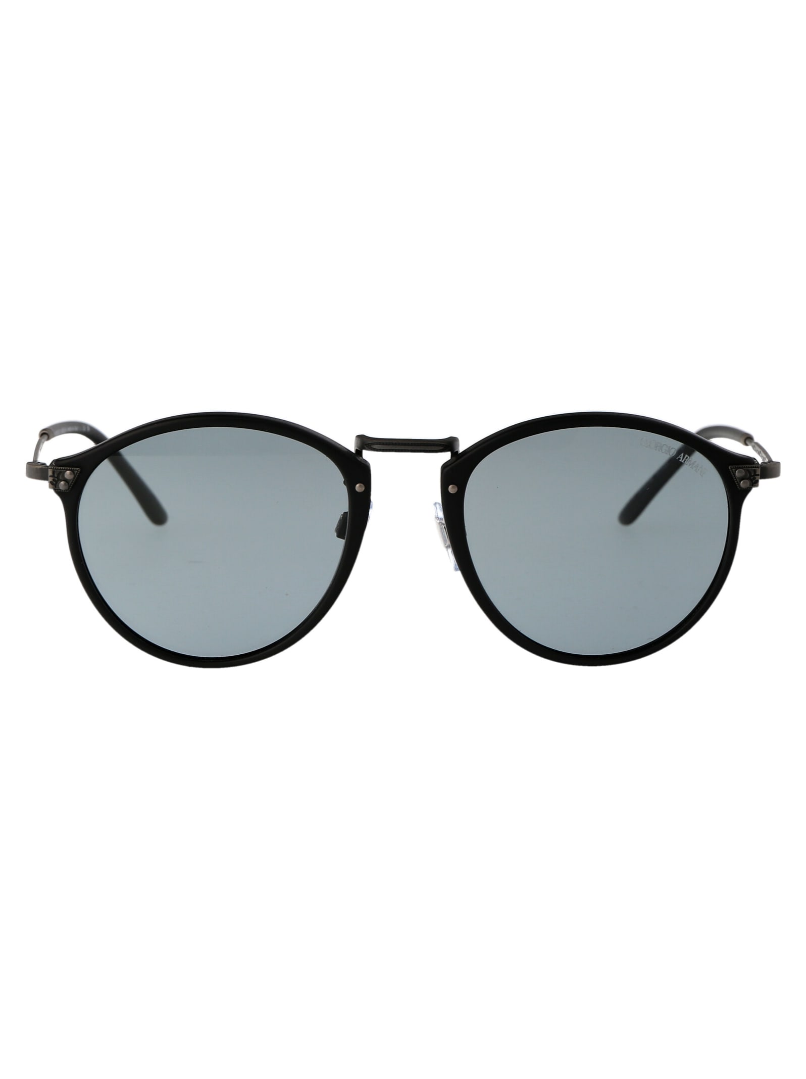 Shop Giorgio Armani 0ar 318sm Sunglasses In 504256 Matte Black