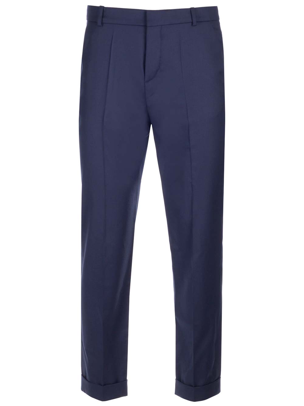 Shop Balmain Tailored Wool Trousers In Blu