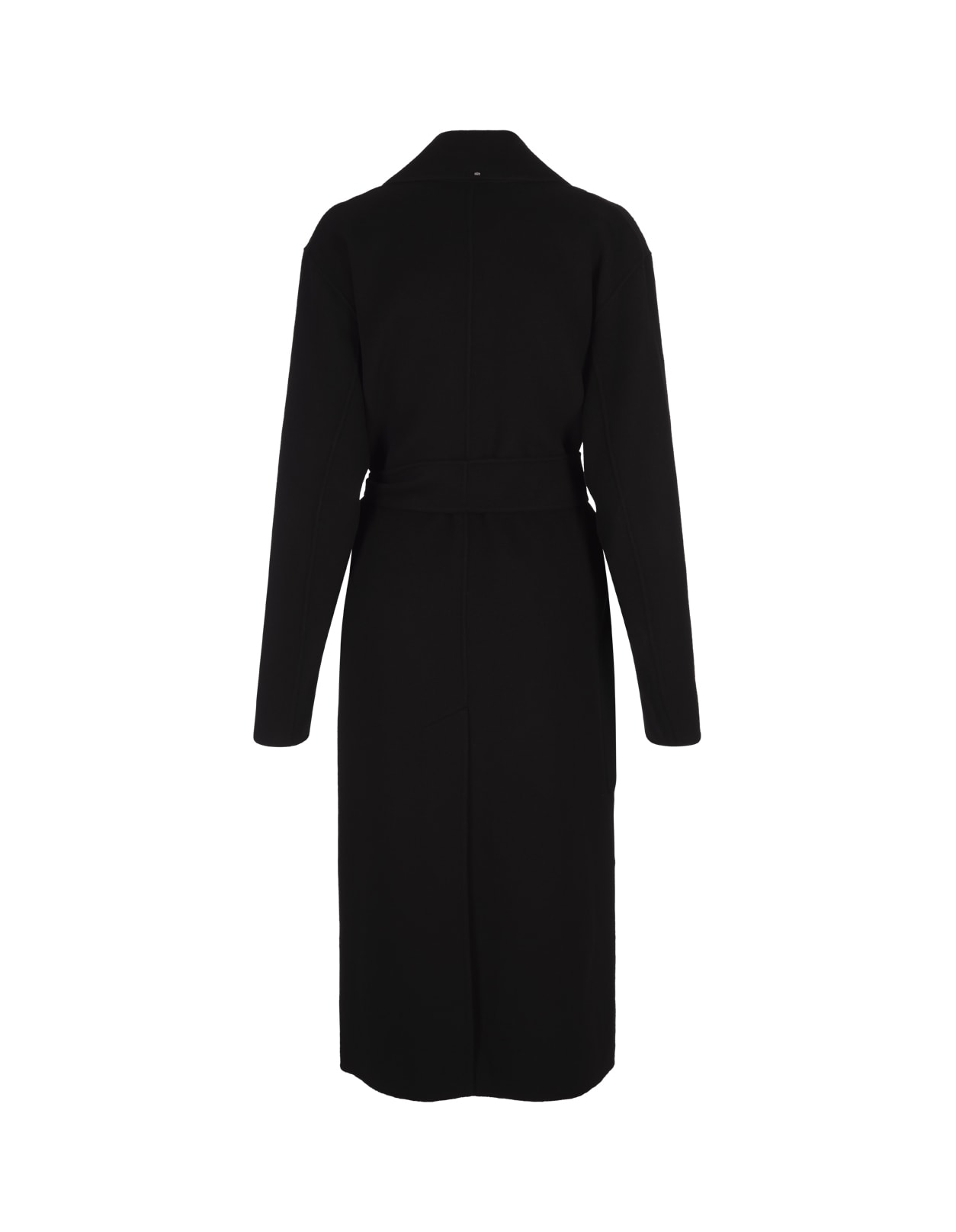 Shop Sportmax Black Veleno Coat