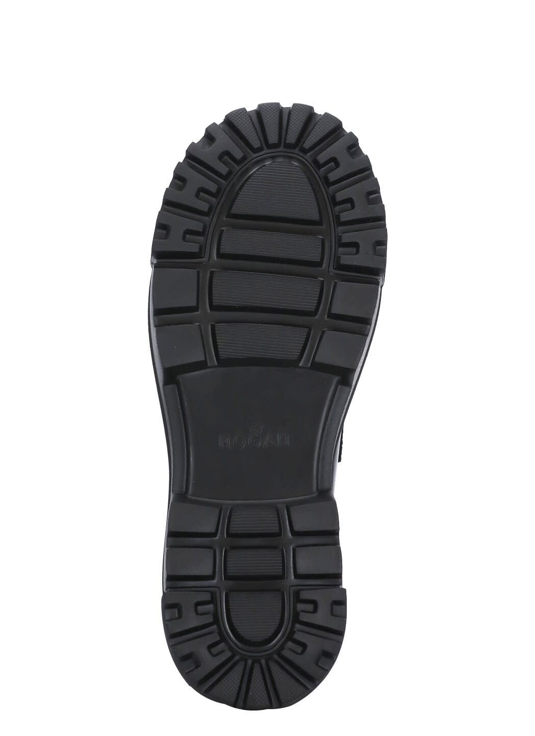 Hogan H543 Moccasins In Brushed Leather In Black