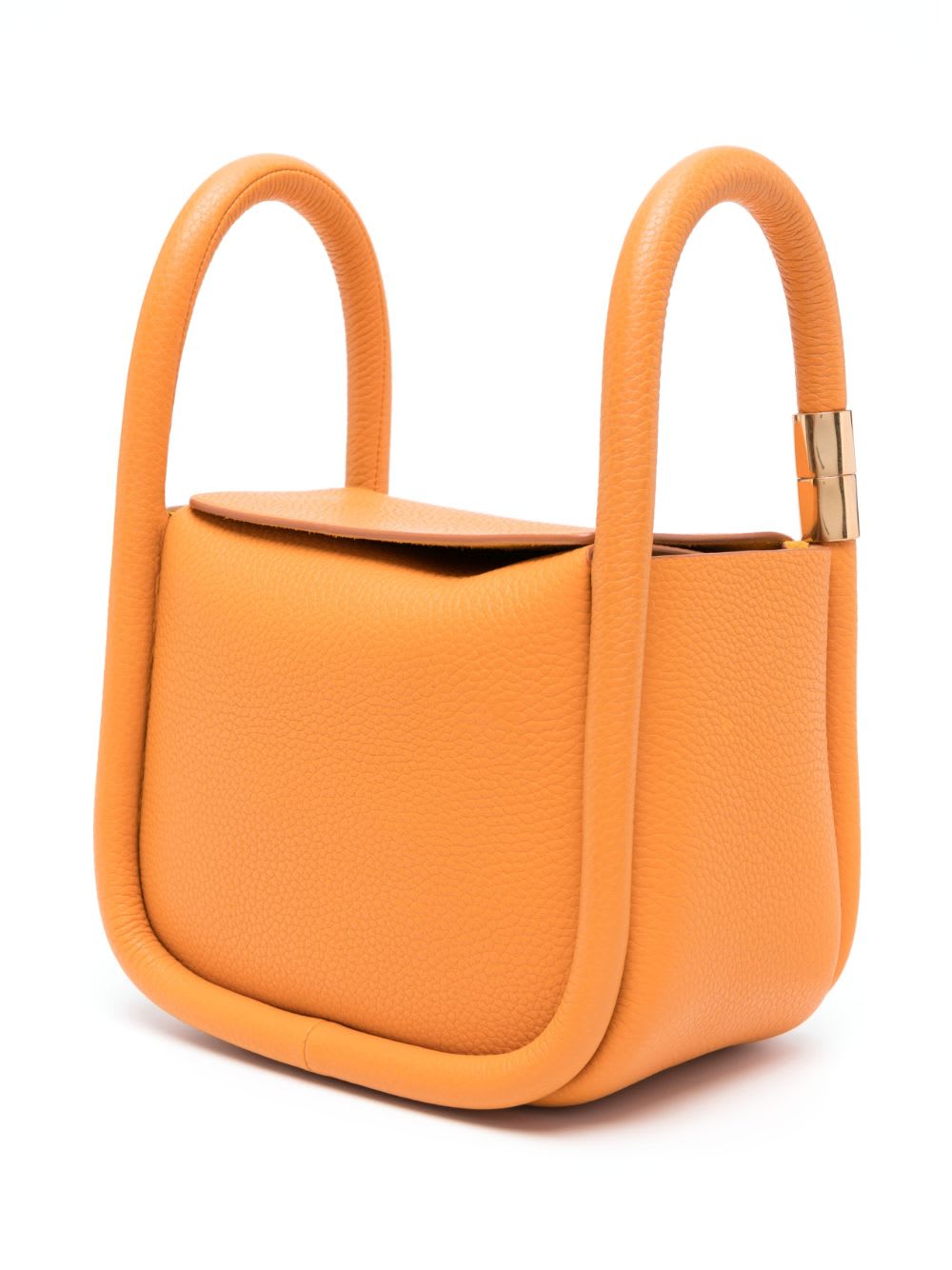 Boyy Wonton 20 Pebble Leather Handbag In Orange