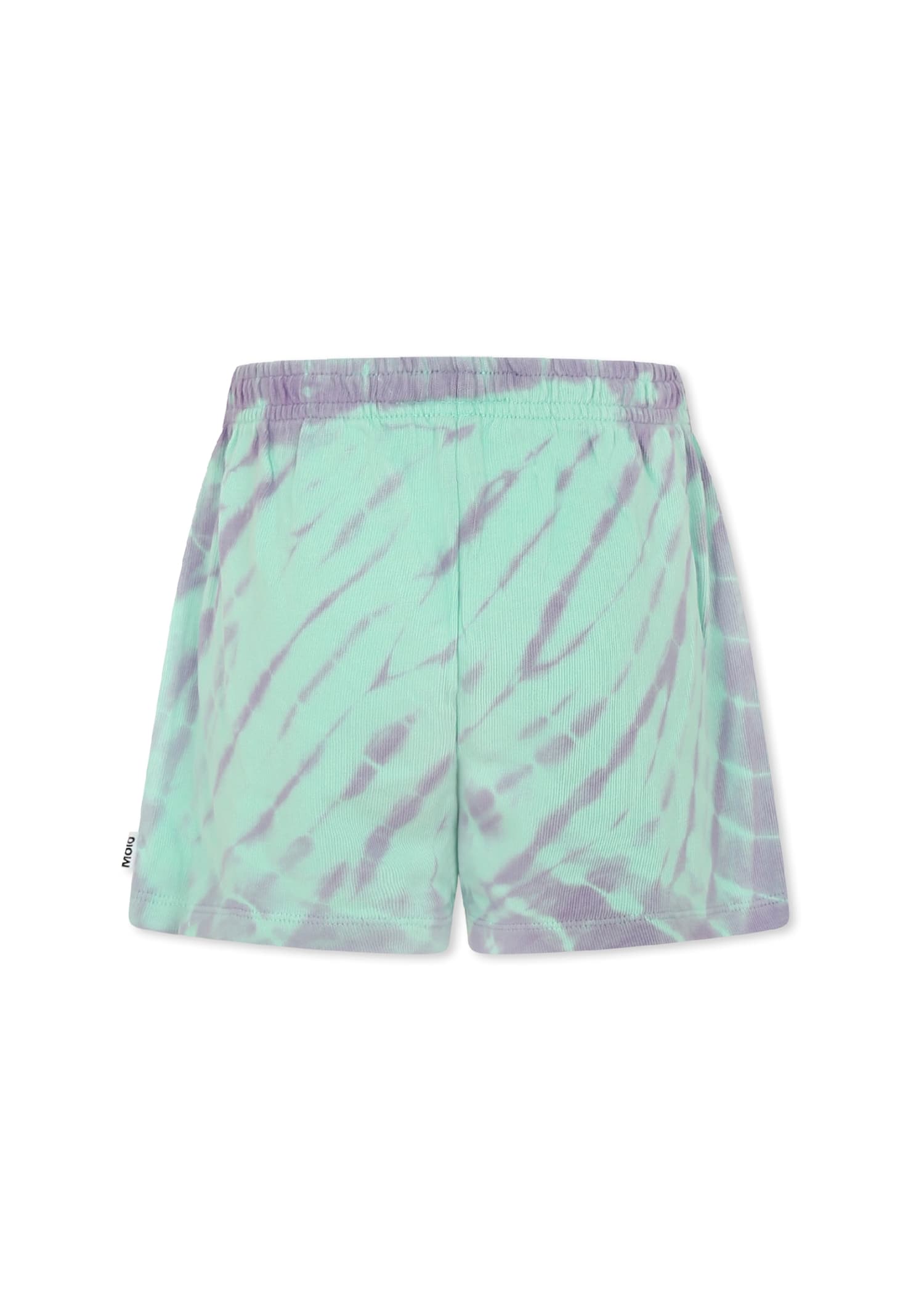 Molo Green Shorts For Girl In Green