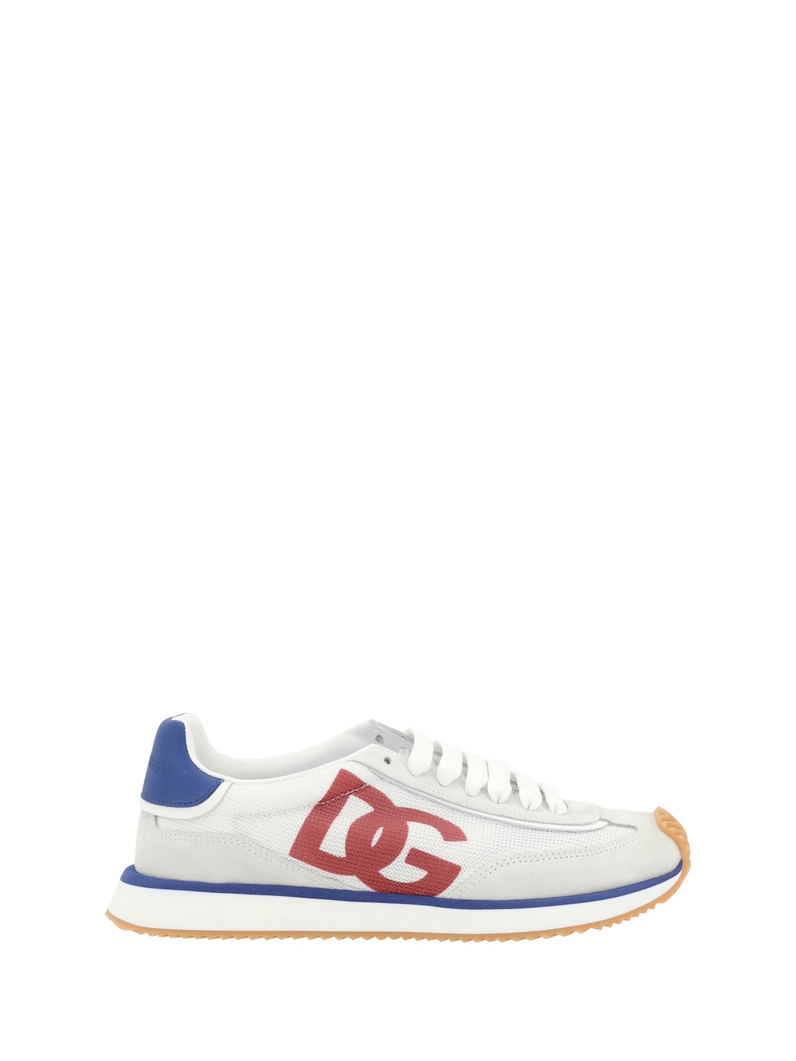 Shop Dolce & Gabbana Dg Cushion Sneakers In Bianco/rosso