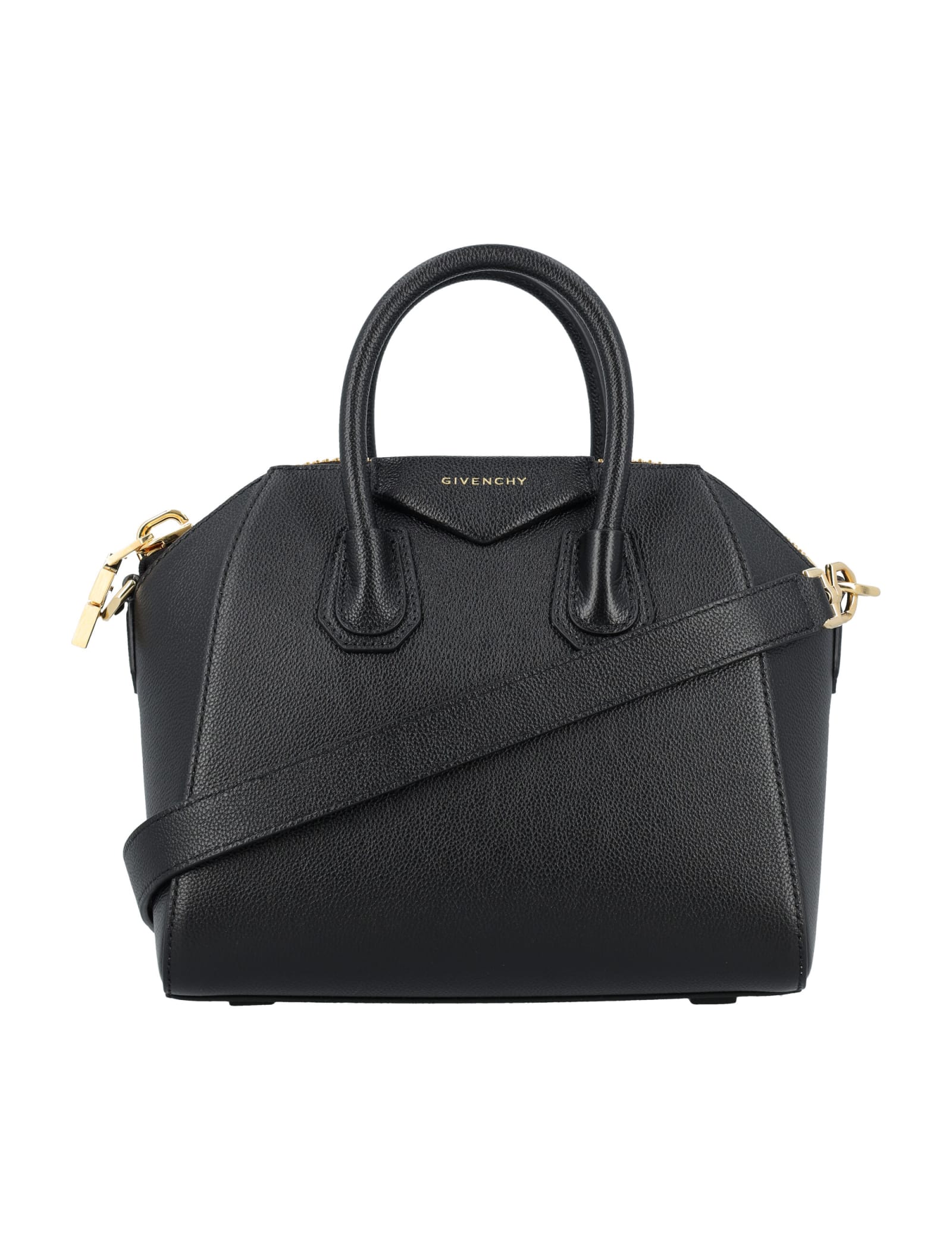 Shop Givenchy Antigona Mini Bag In Black