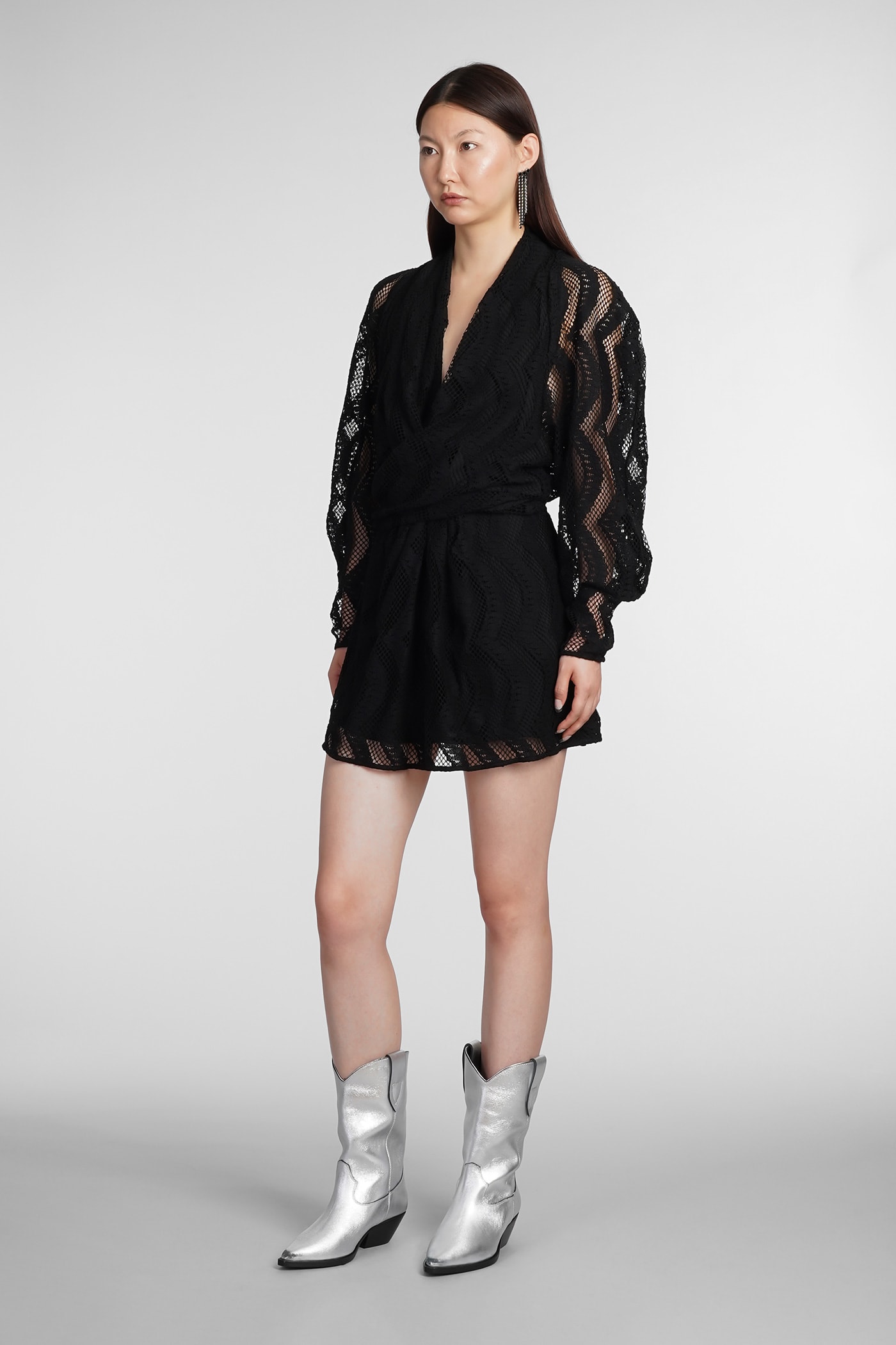 IRO Emsi Dress In Black Cotton | Smart Closet