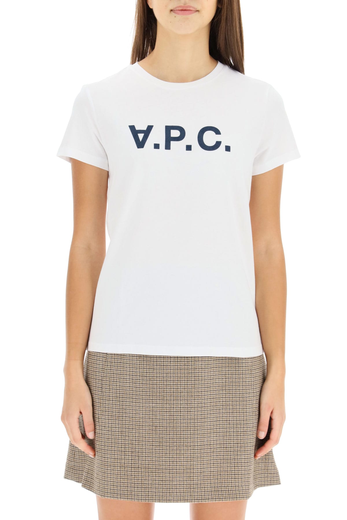 Shop Apc Vpc Logo Flock T-shirt In White