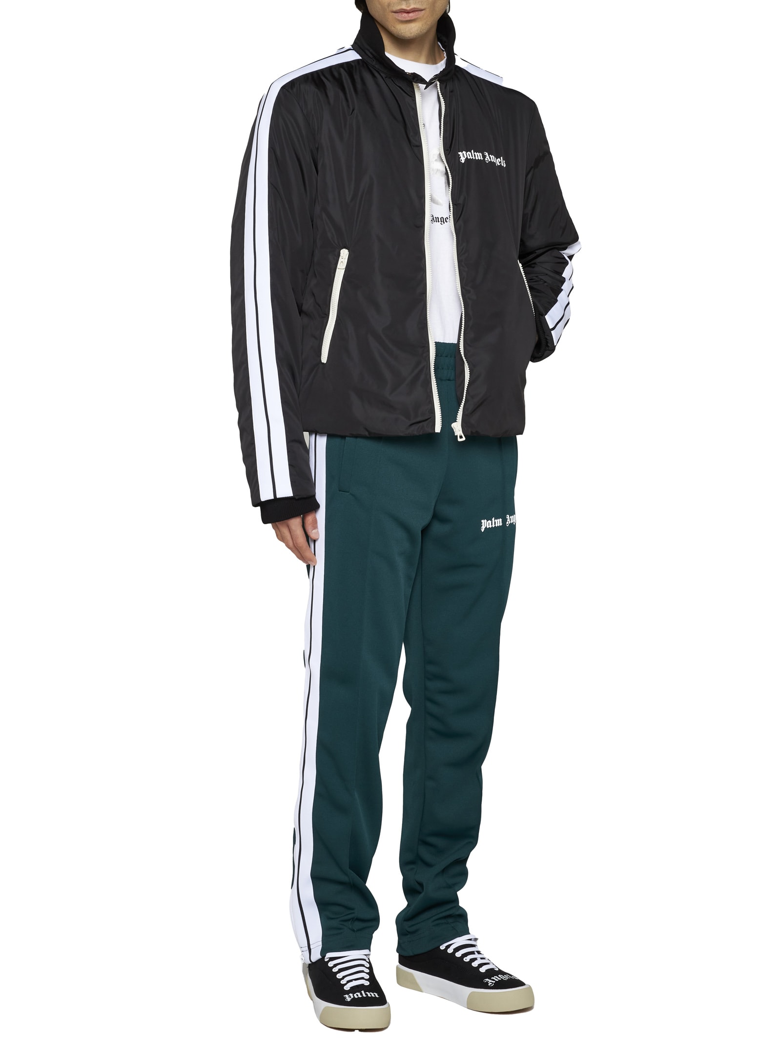 Palm Angels Padded Jacket In Nero