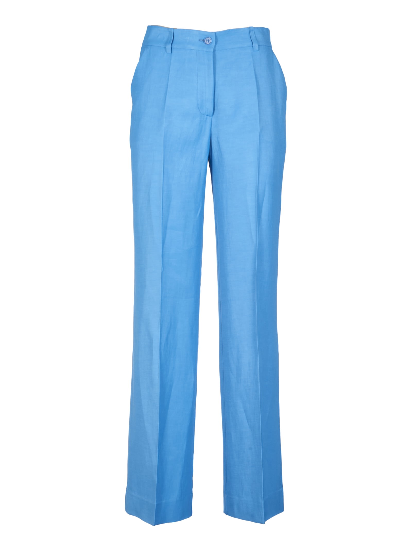 P.a.r.o.s.h Buttoned Trousers In Bianco