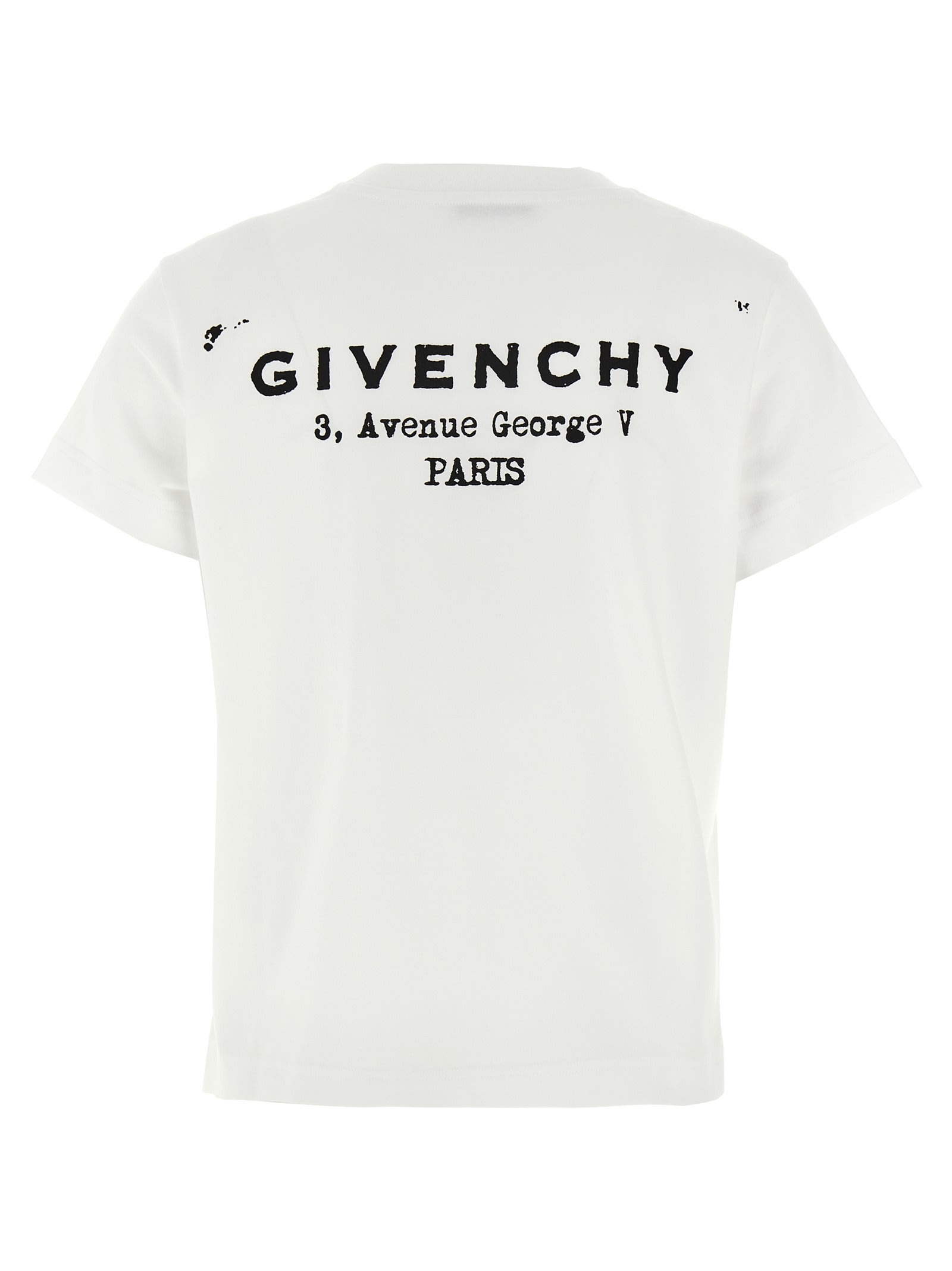 Givenchy Regular Fit Cotton T-shirt With Logo Design In White