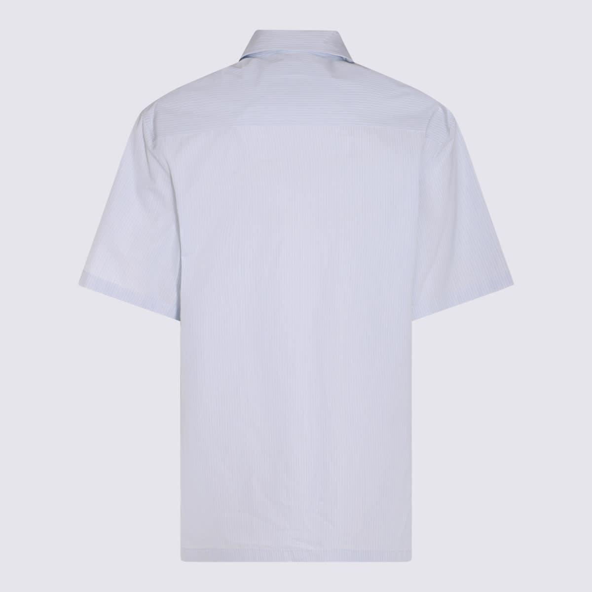 Shop Jil Sander Ligth Blue Cotton Shirt