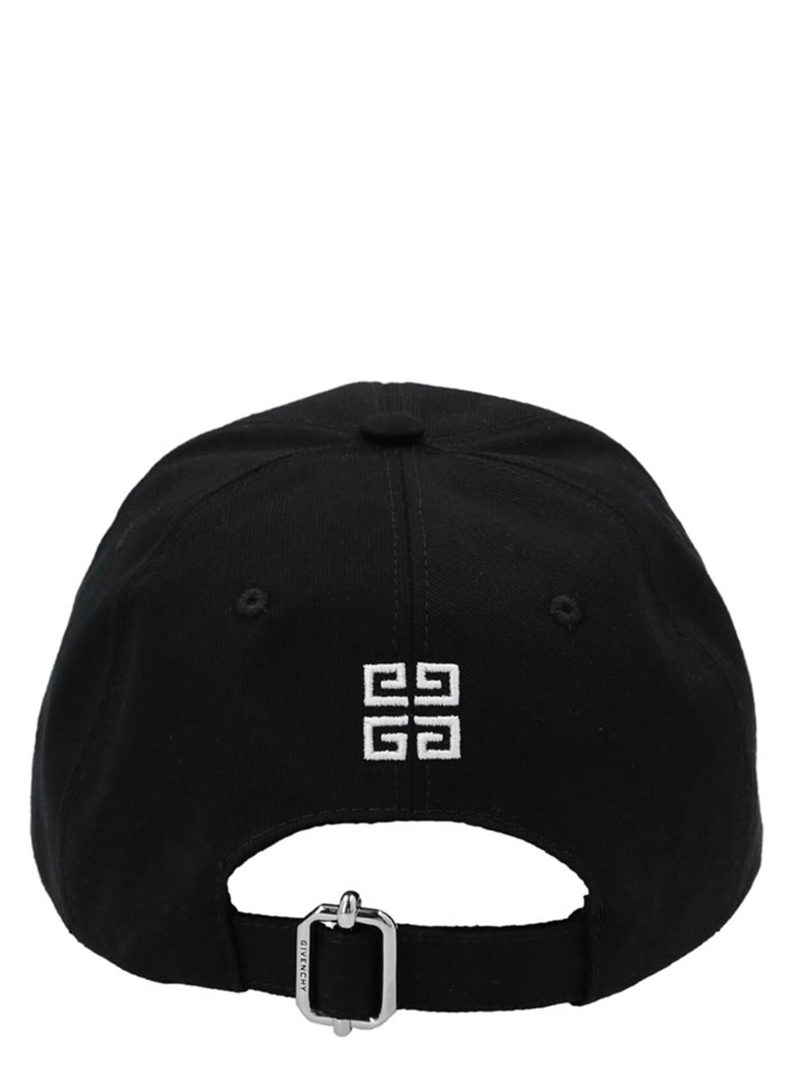 Shop Givenchy Curved Cap In Black