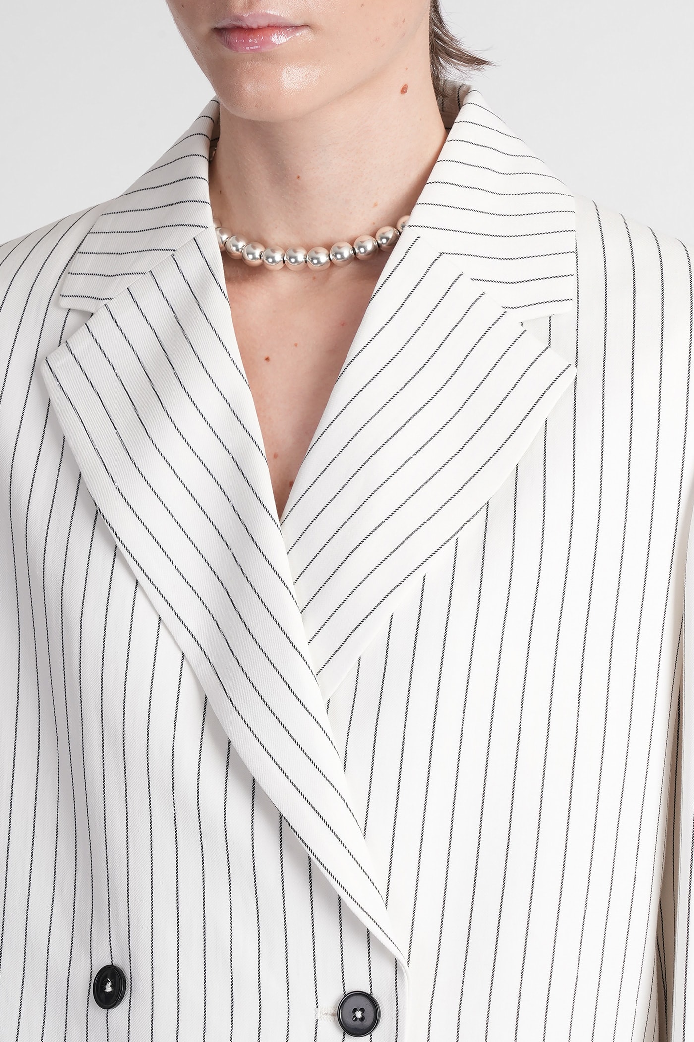 Shop Loulou Studio Fedora Blazer In White Viscose