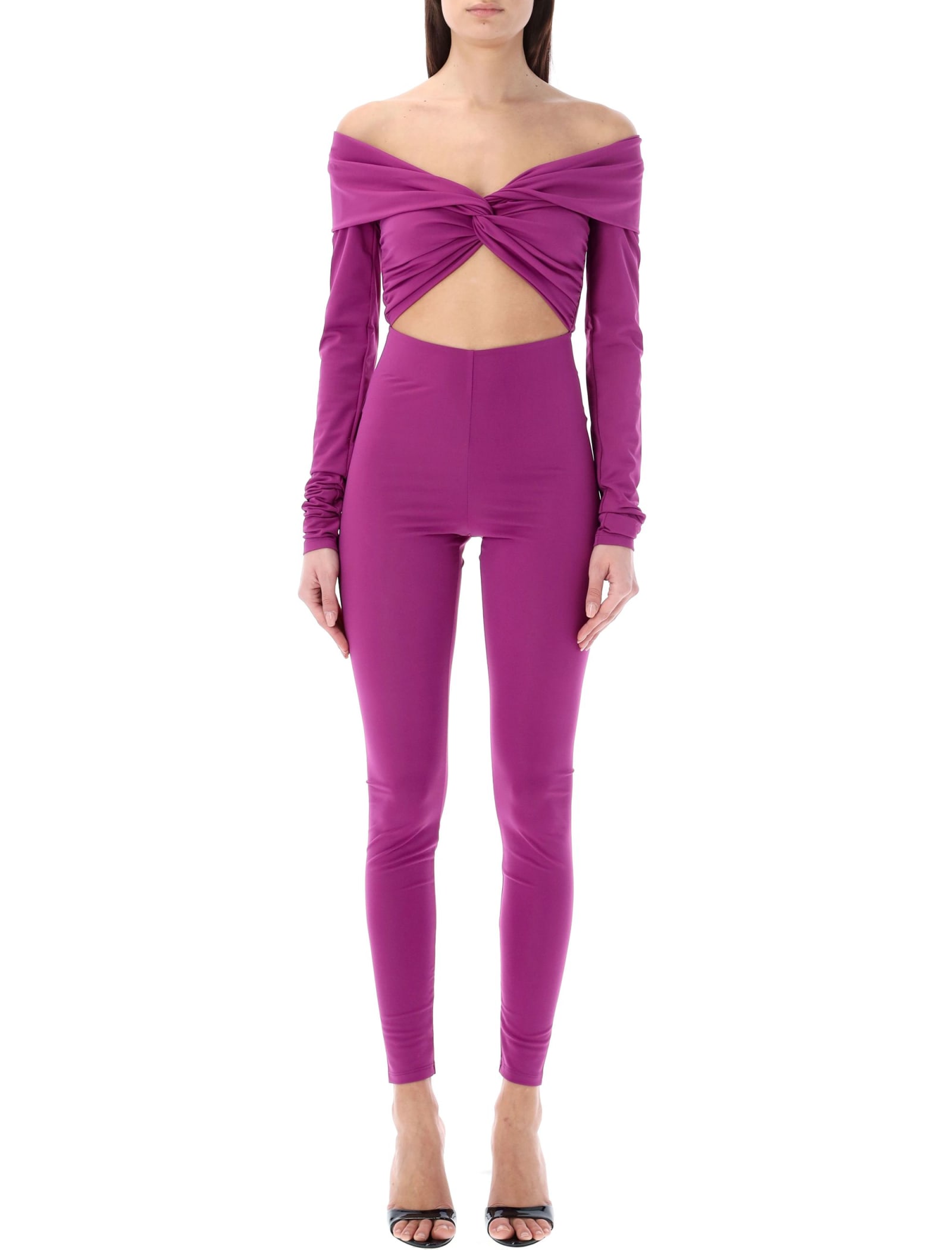 Shop The Andamane Kendall Cut-out Jumpsuit In Orchid