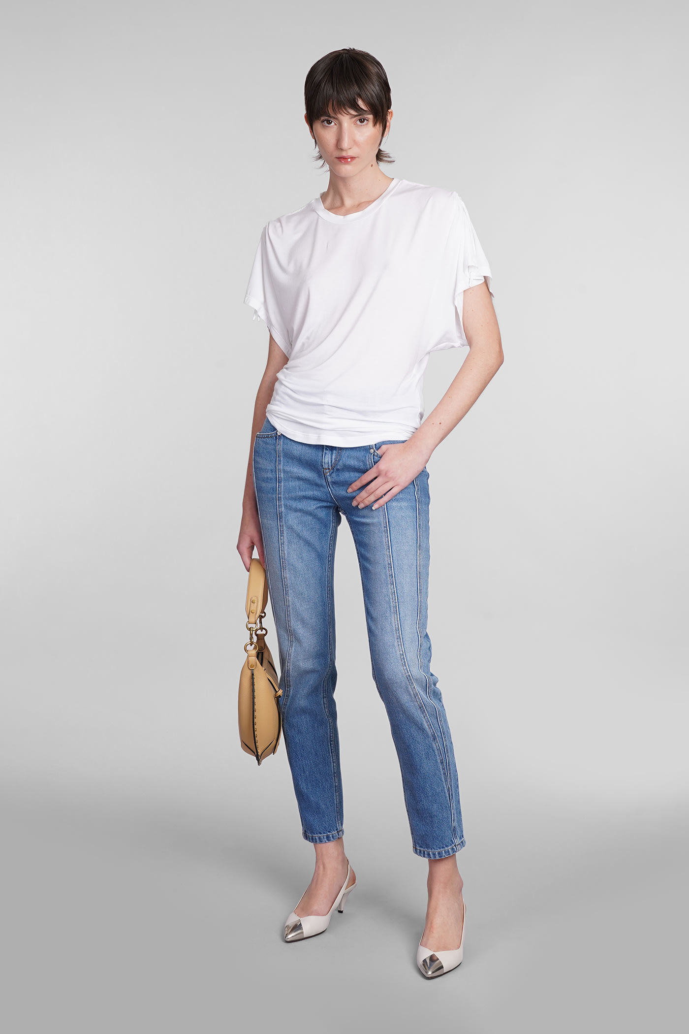 Isabel Marant Zola T-shirt In White Modal In White