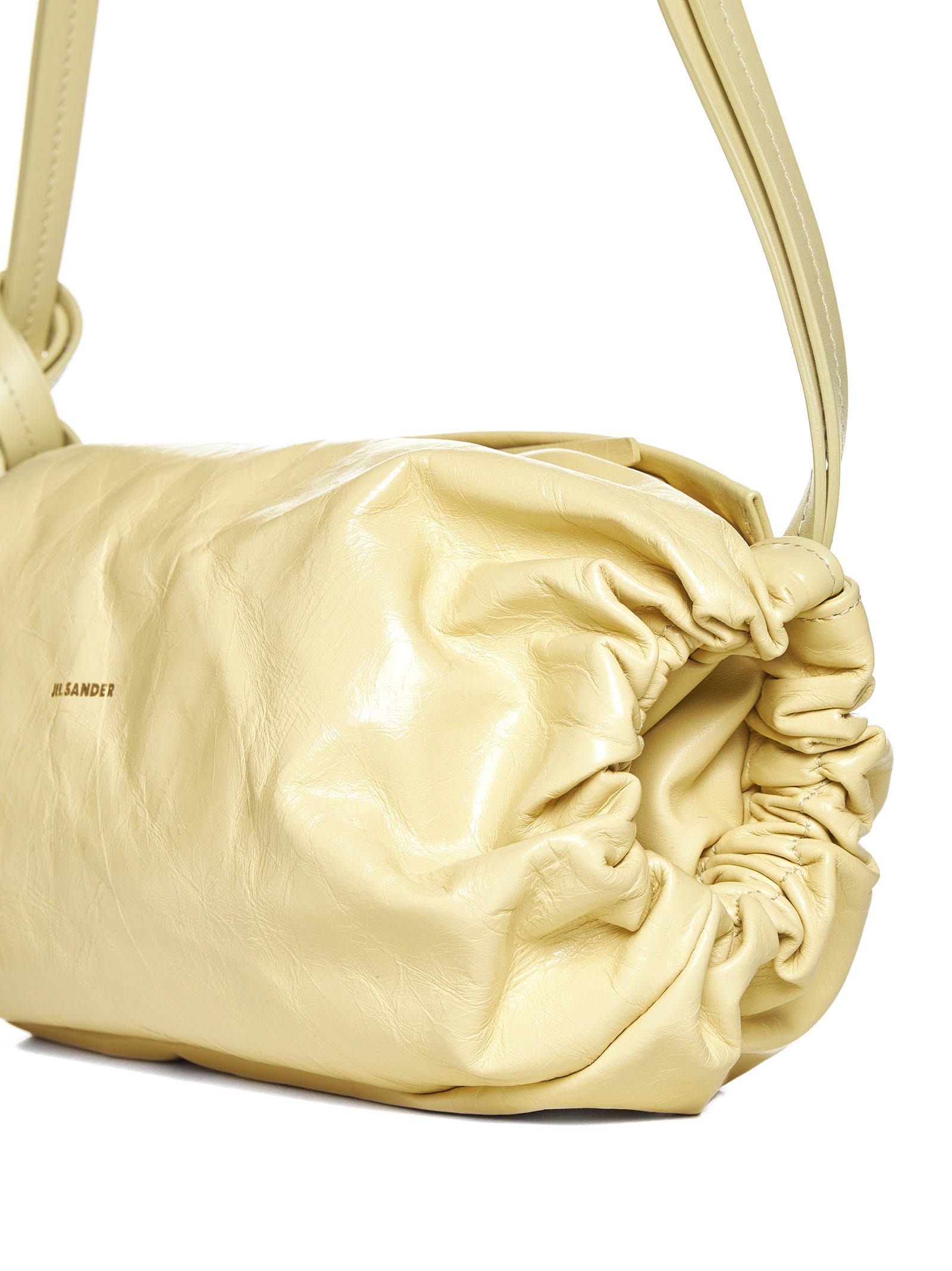 Shop Jil Sander Shoulder Bag In Yellow
