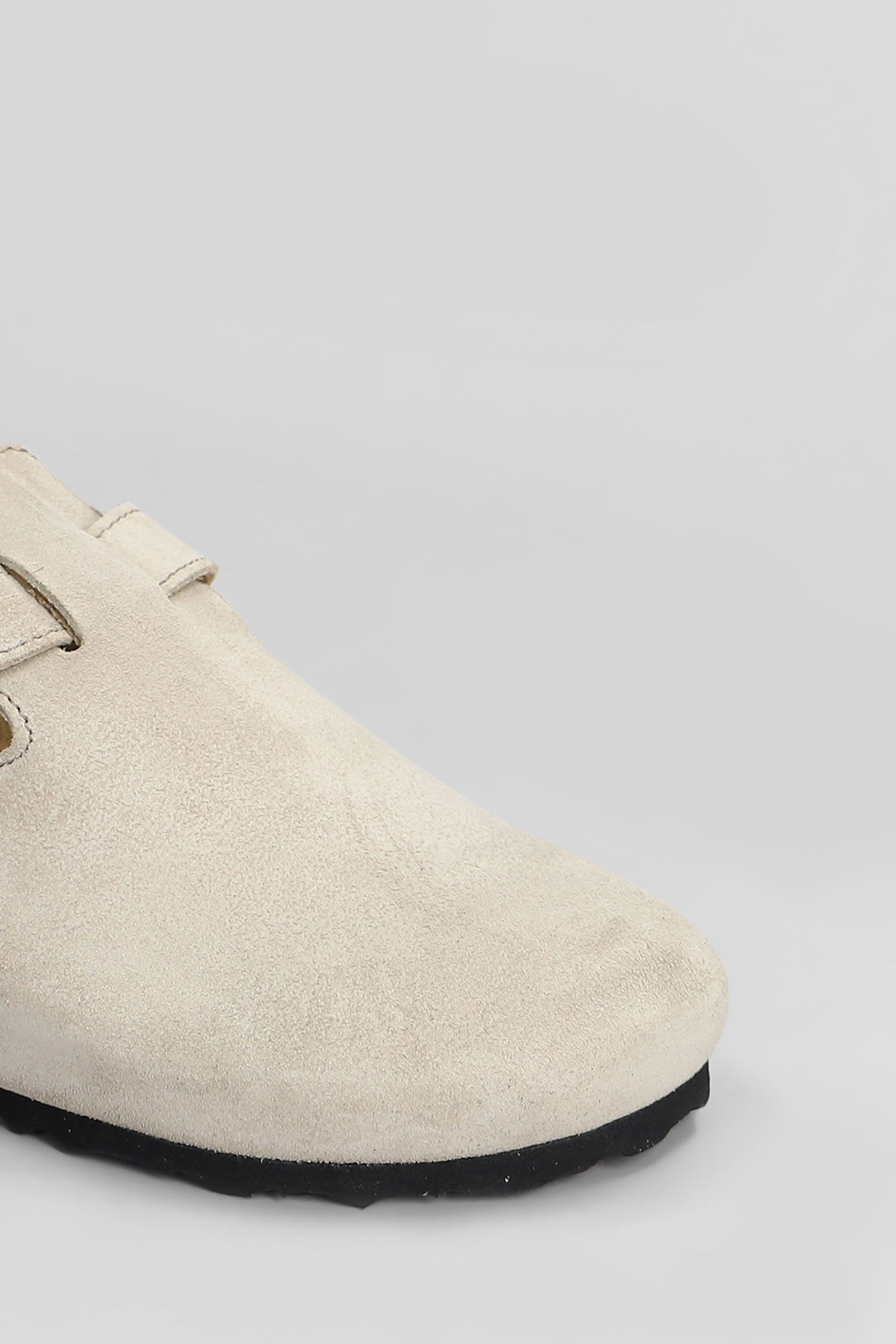 Cubanas Maria Slipper-mule In Grey Suede